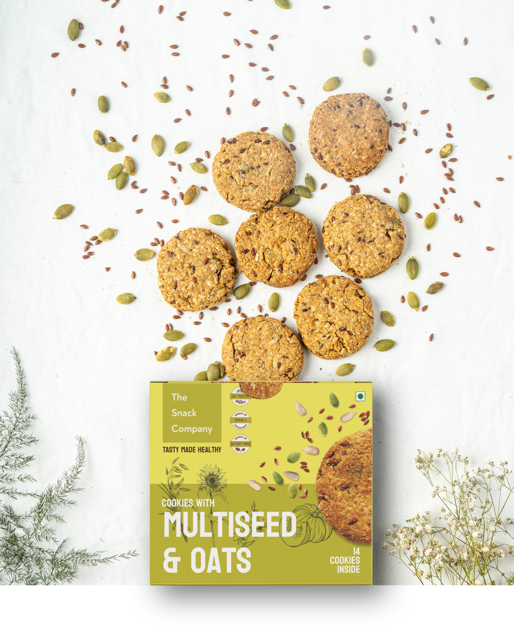 The Snack Company Multi Seed & Oats Cookies Combo