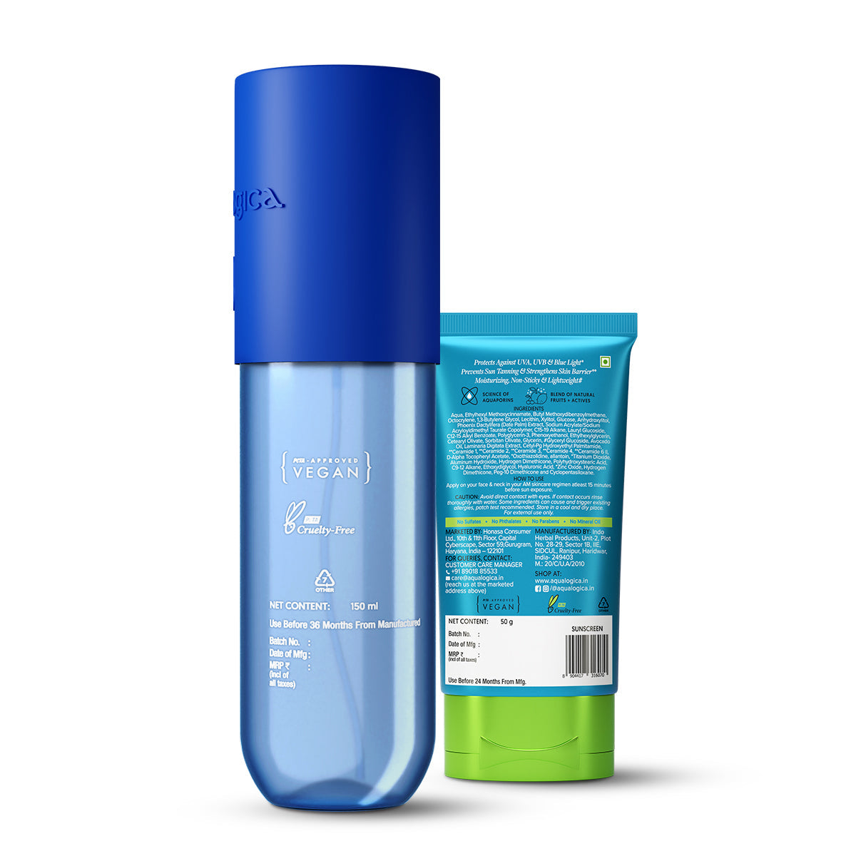 Aqualogica Ocean Breeze Body Mist & Barrier Sunscreen Duo