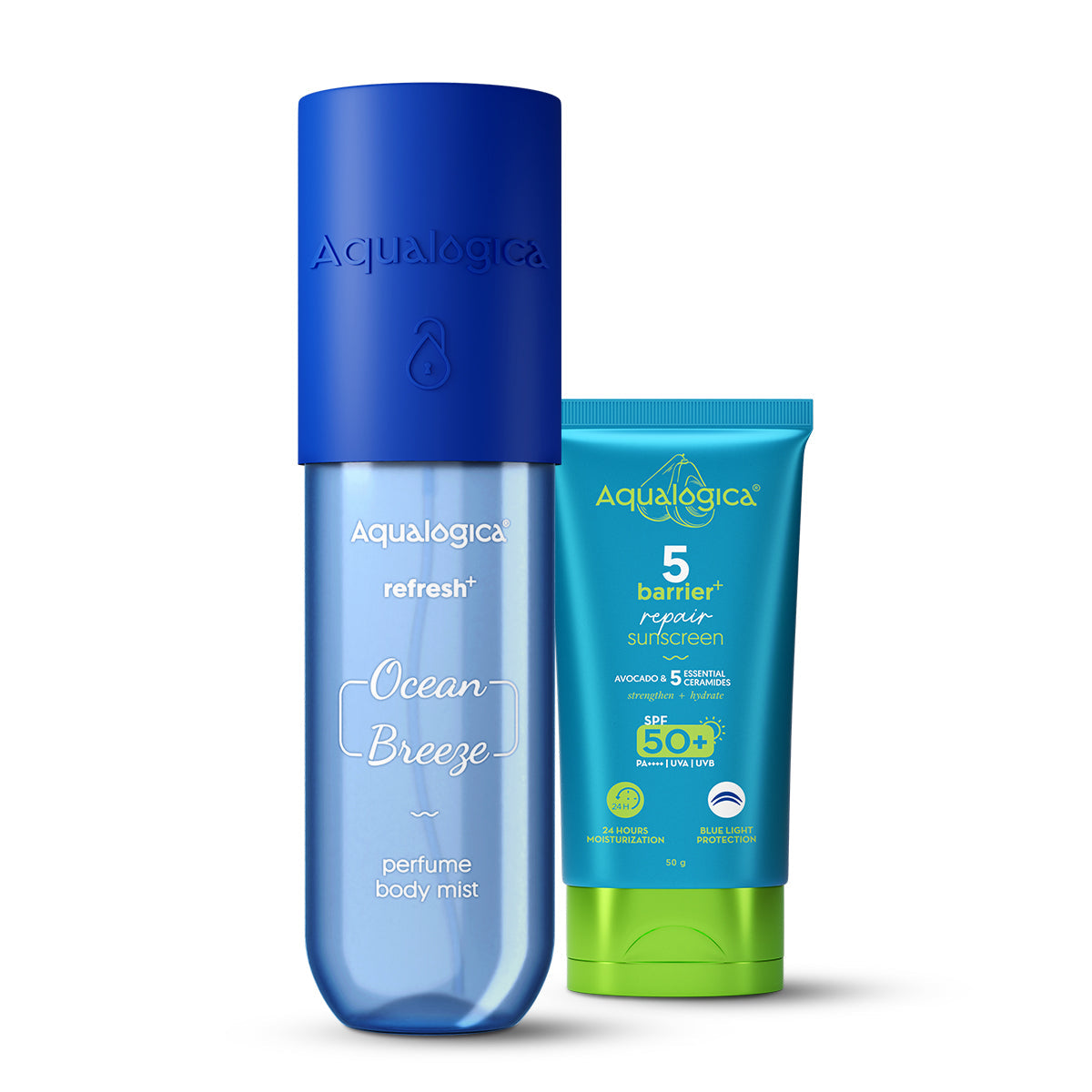 Aqualogica Ocean Breeze Body Mist & Barrier Sunscreen Duo