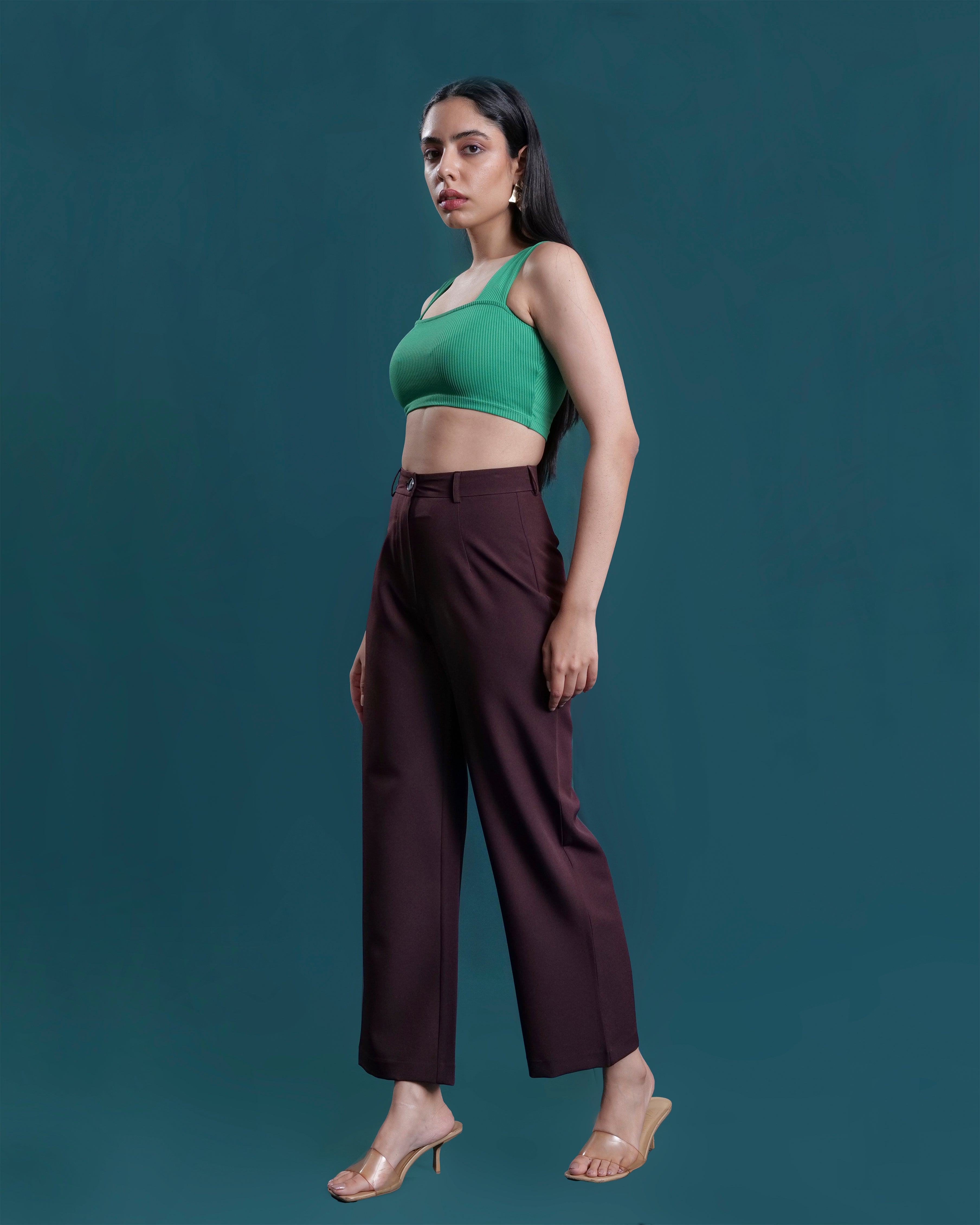 Studio OJS Brown Up to The Minute Pants