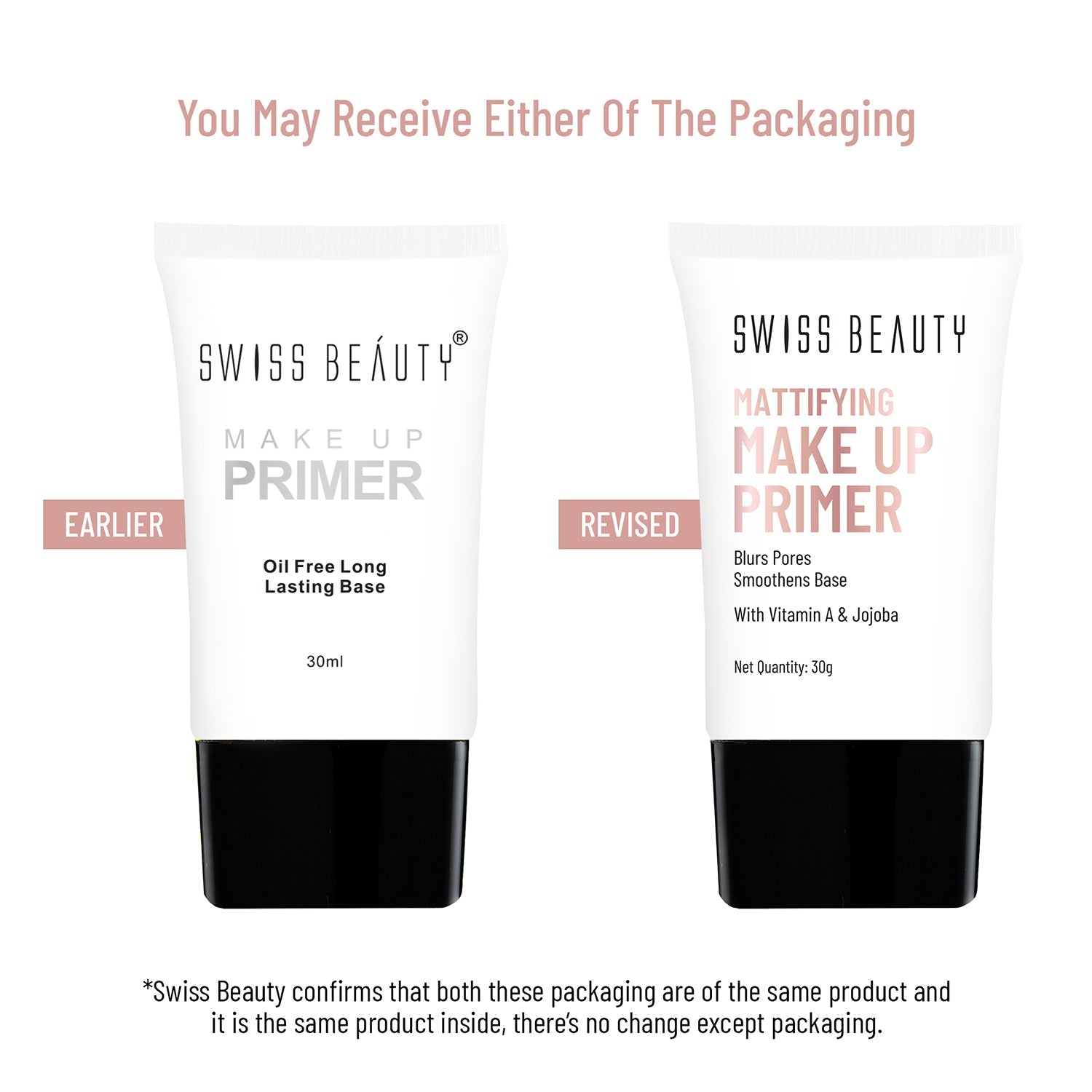 Swiss Beauty Oil Free Long Lasting Make-up Primer - Transparent-01