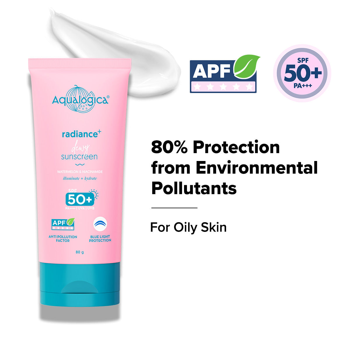 Aqualogica Radiance+ Dewy Sunscreen Spf 50 & Pa++++