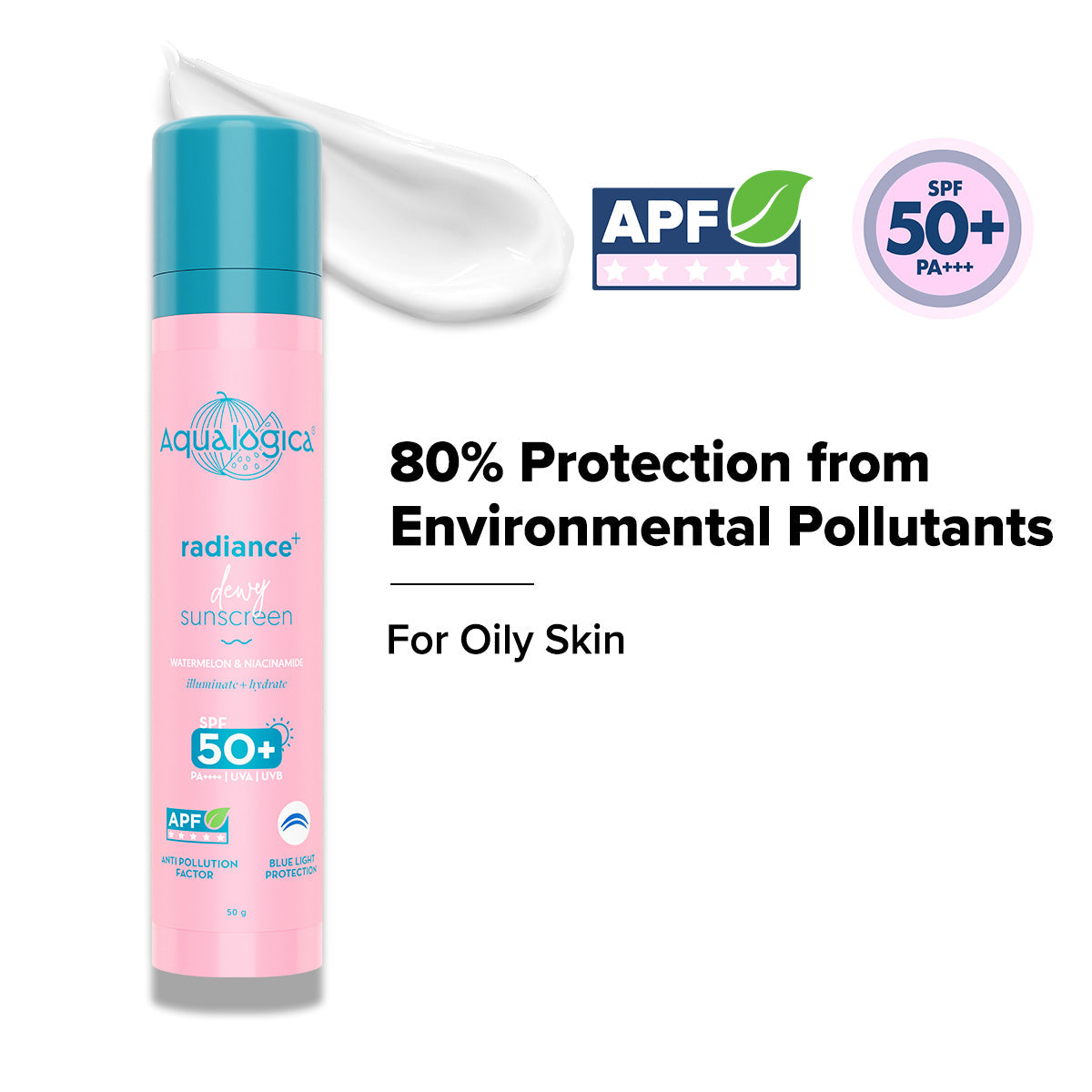 Aqualogica Radiance+ Dewy Sunscreen Spf 50 & Pa++++