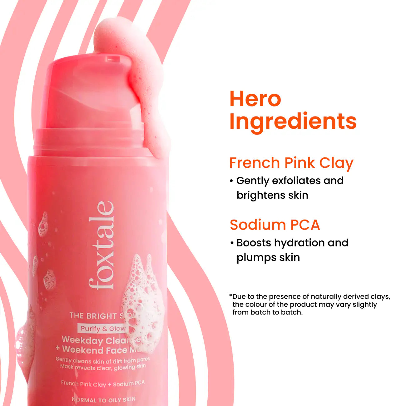 Foxtale Purify & Glow Cleanser + Mask