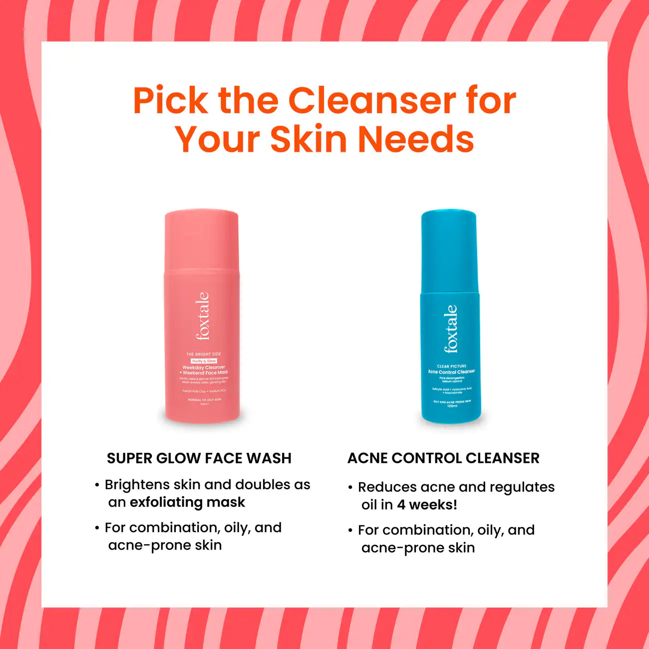 Foxtale Purify & Glow Cleanser + Mask