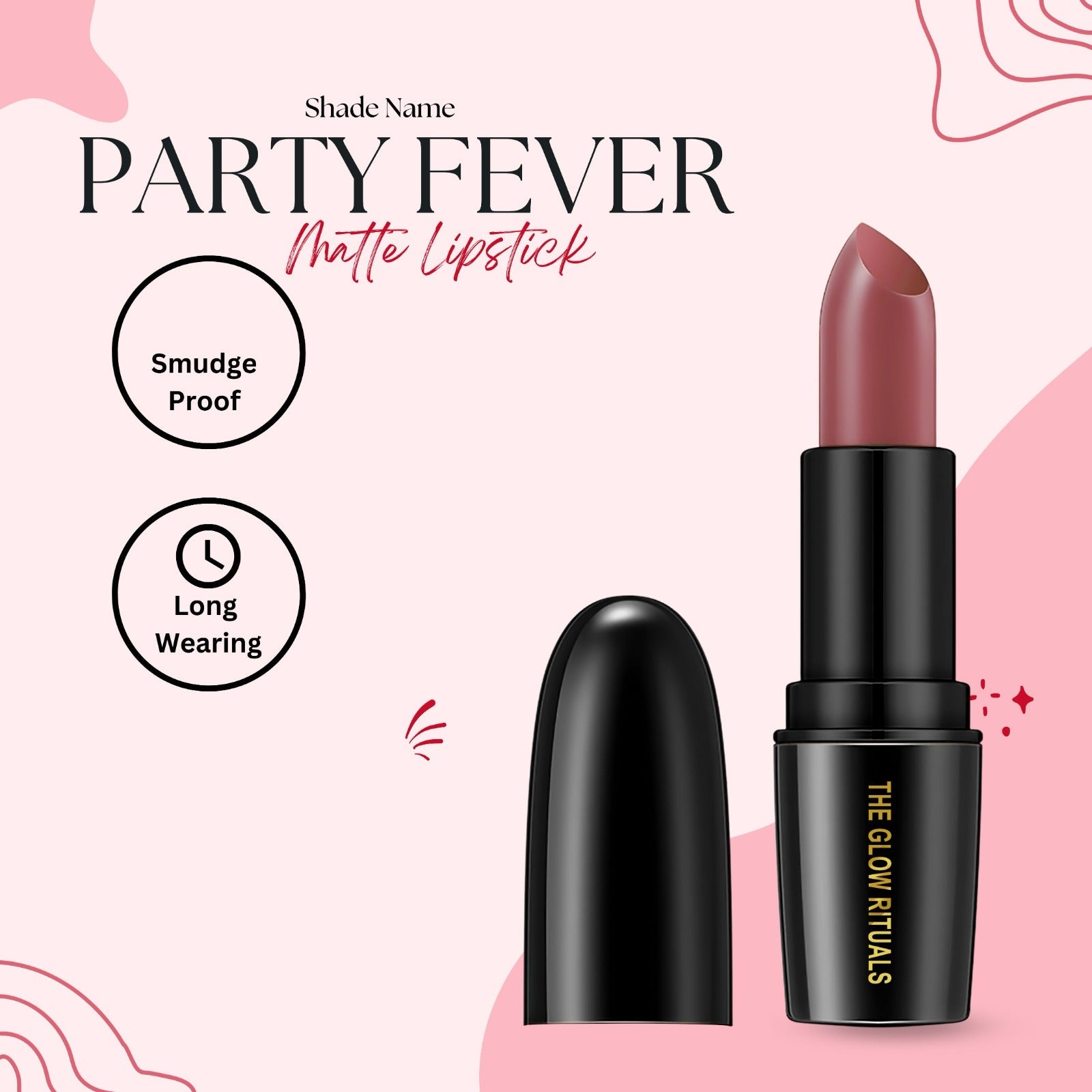 The glow rituals Party Fever Lipsticks - 4g
