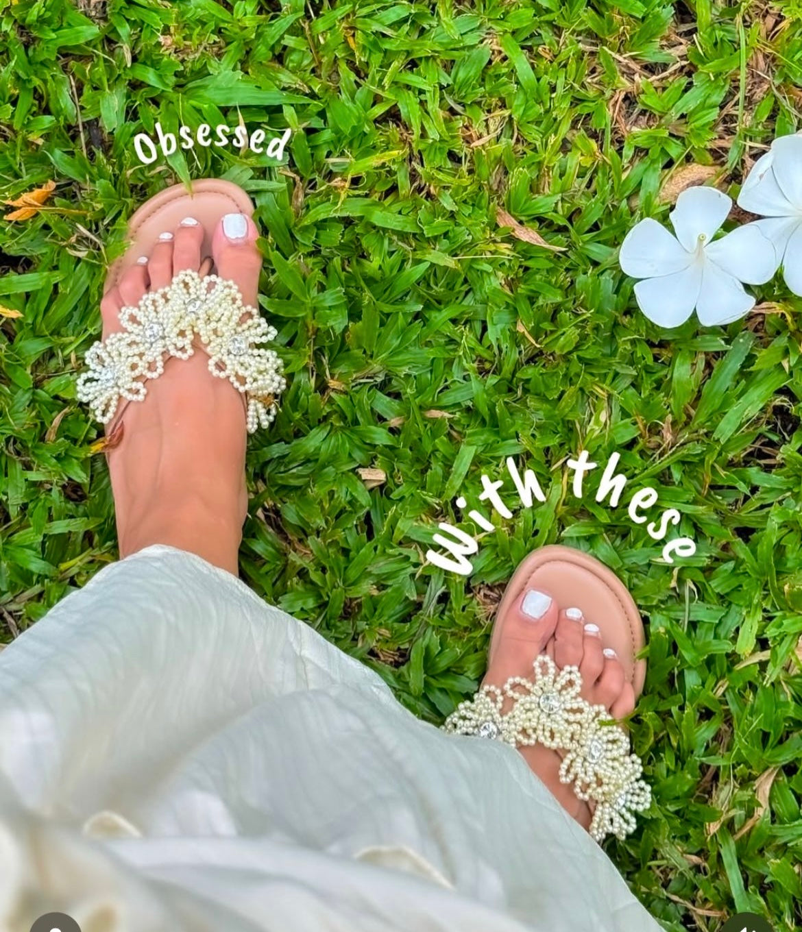 Sandal Stories Pearl Blossom Flats