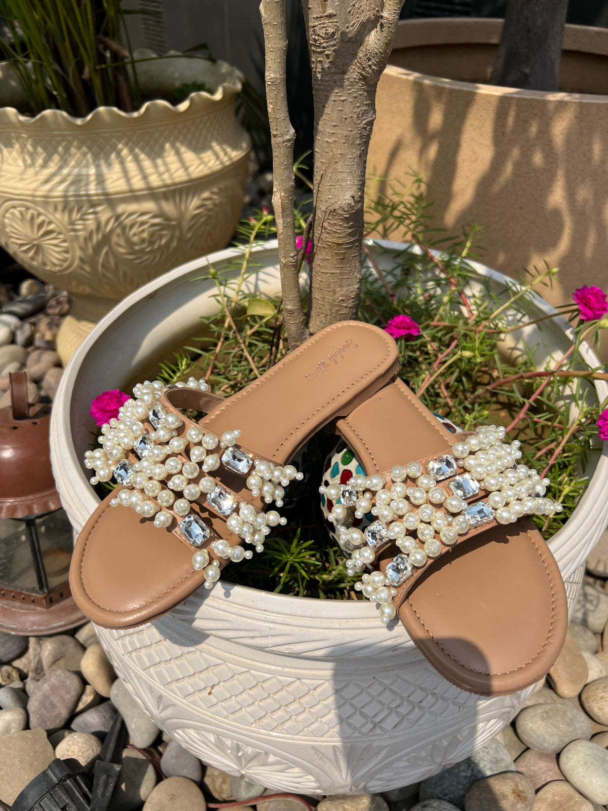Sandal Stories Pearl Luxe Sliders