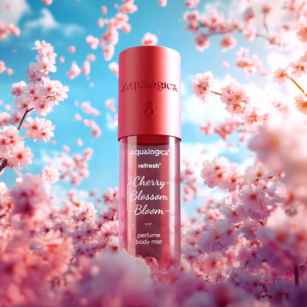 Aqualogica Refresh+ Cherry Blossom Bloom Perfume Body Mist - 150ml