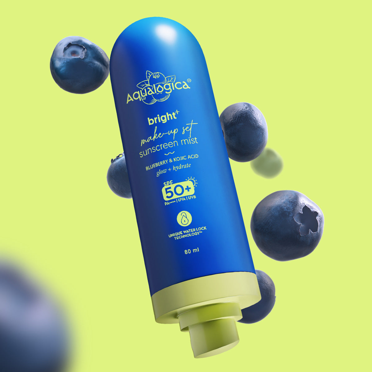 Aqualogica Bright+ Makeup-Set Sunscreen Mist Spf 50+ Pa++++ - 80ml