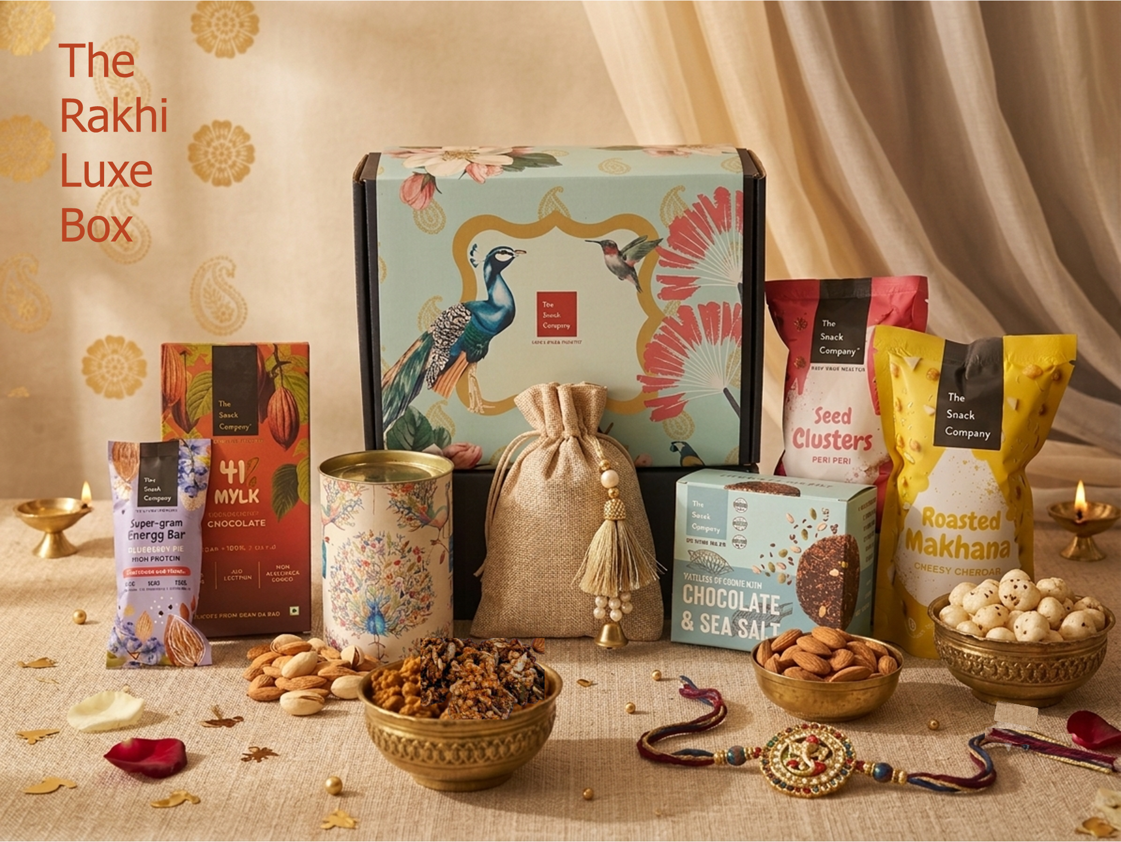 The Snack Company Rakshabandhan Gift Hamper - The Luxe Box