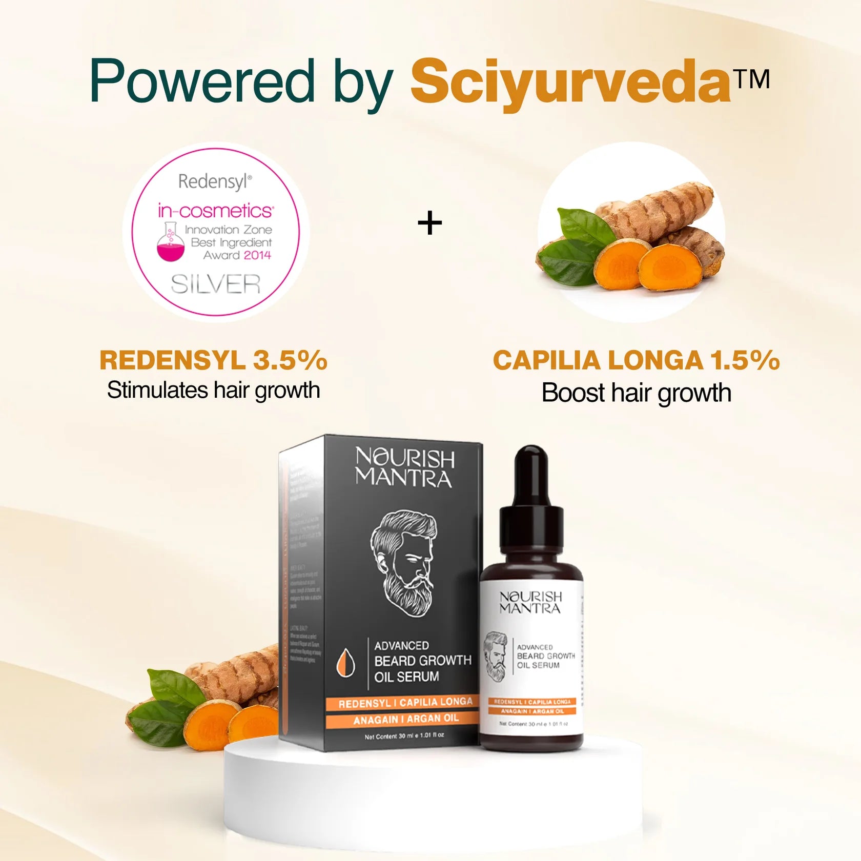 Nourish Mantra Advanced Beard Growth Oil Serum - Pack of 2