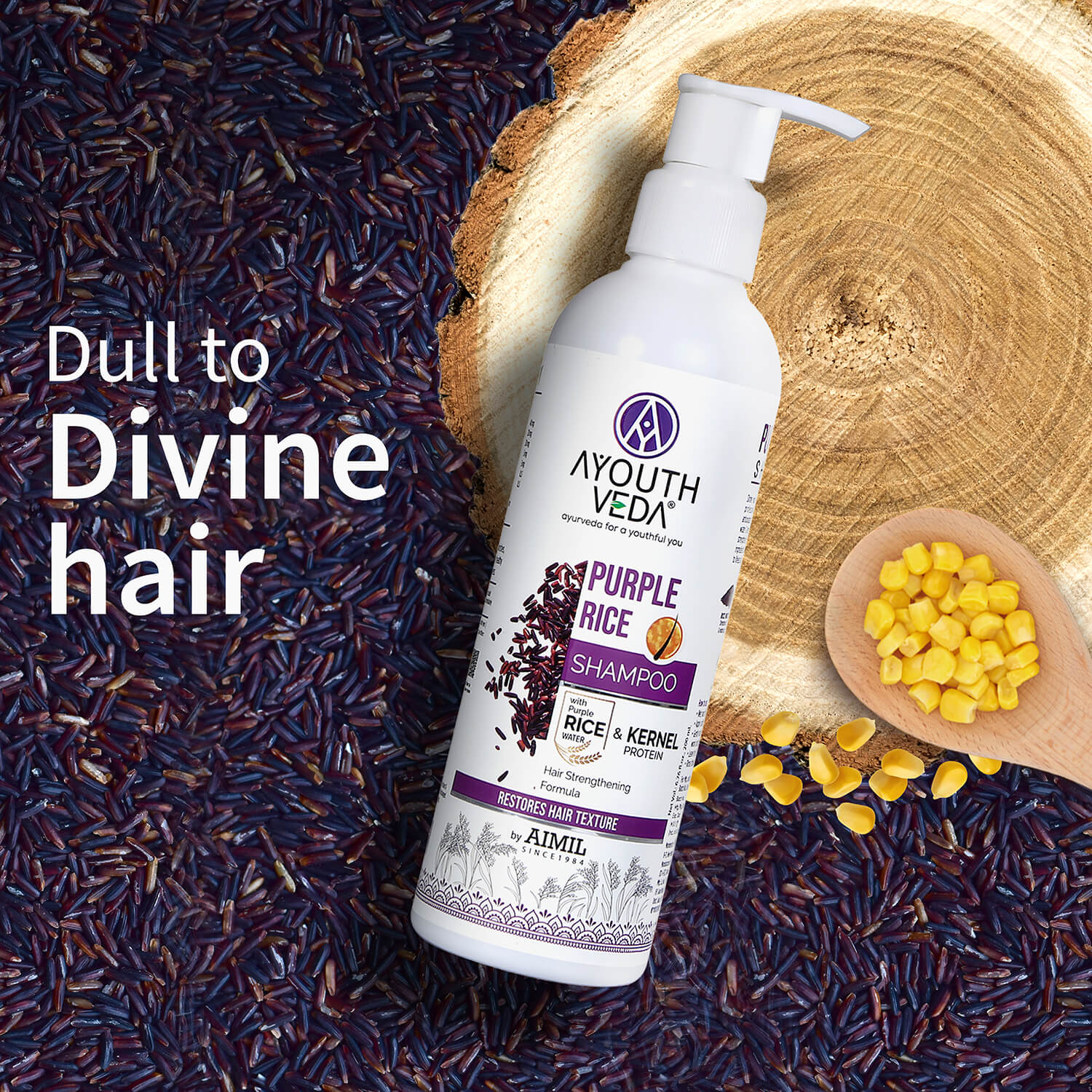 Ayouthveda Purple Rice Shampoo