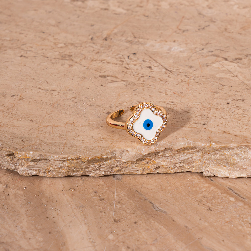 Salty Greek Evil Eye Ring