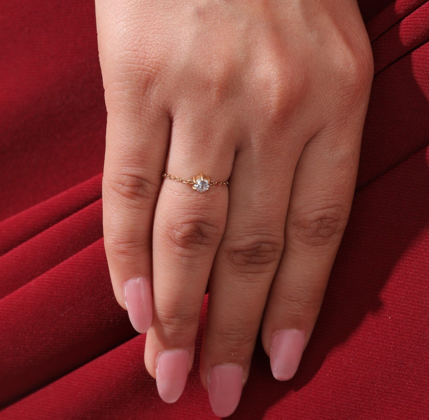 Salty Champagne Self-Love Chain Ring