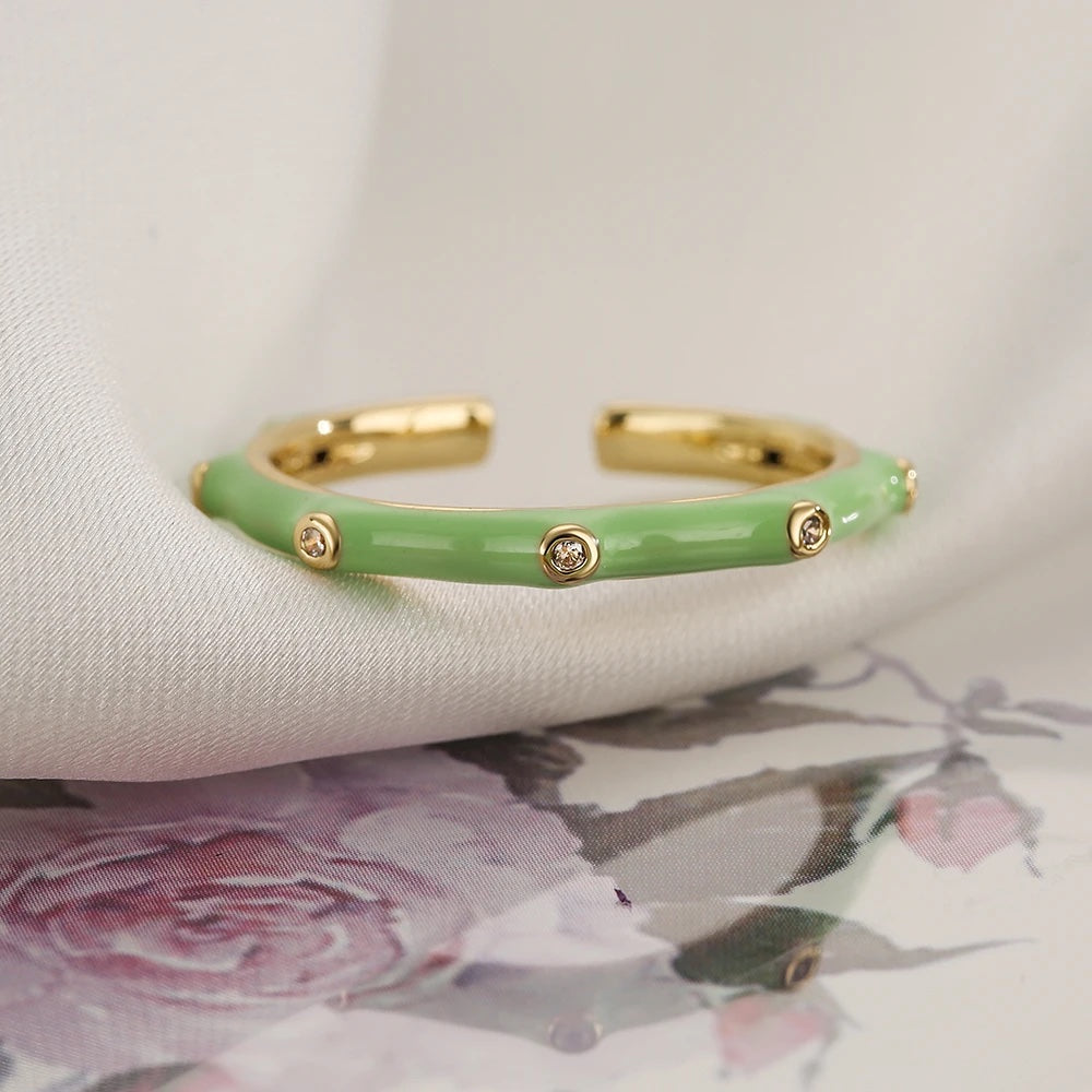 Salty Sinister Splendor Ring - Green