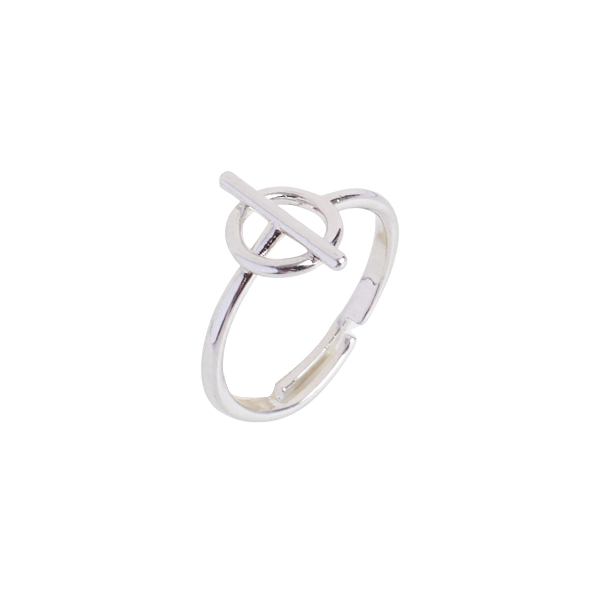 Salty With You Toggle Silver Ring