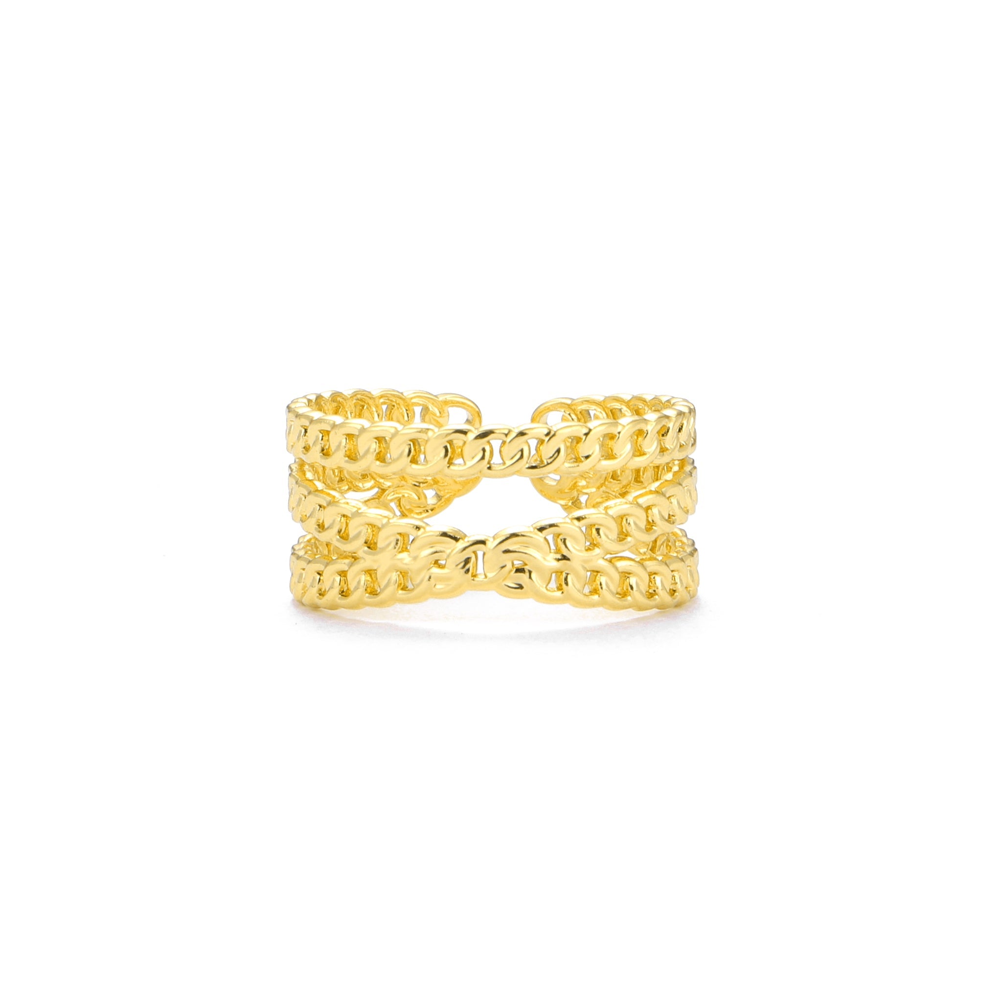 Salty Golden Link Duo Ring