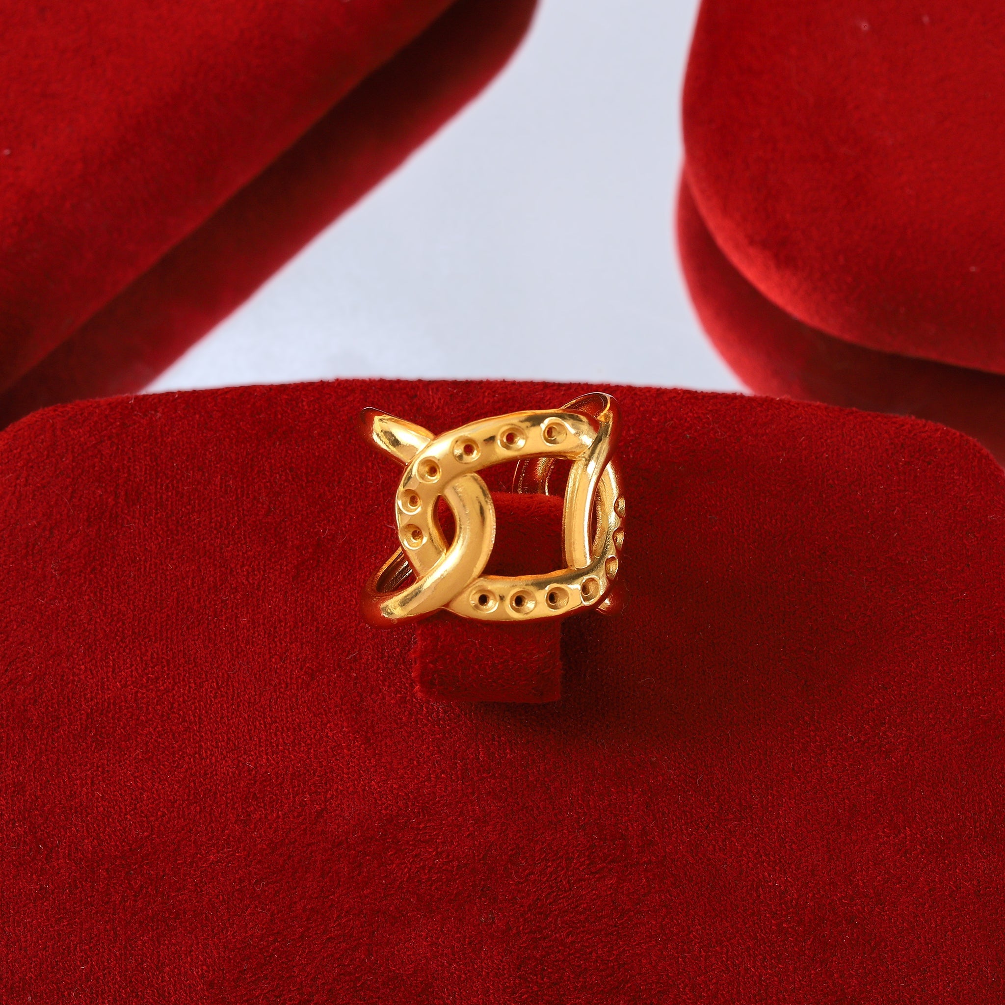 Salty Infinity Twist Statement Ring