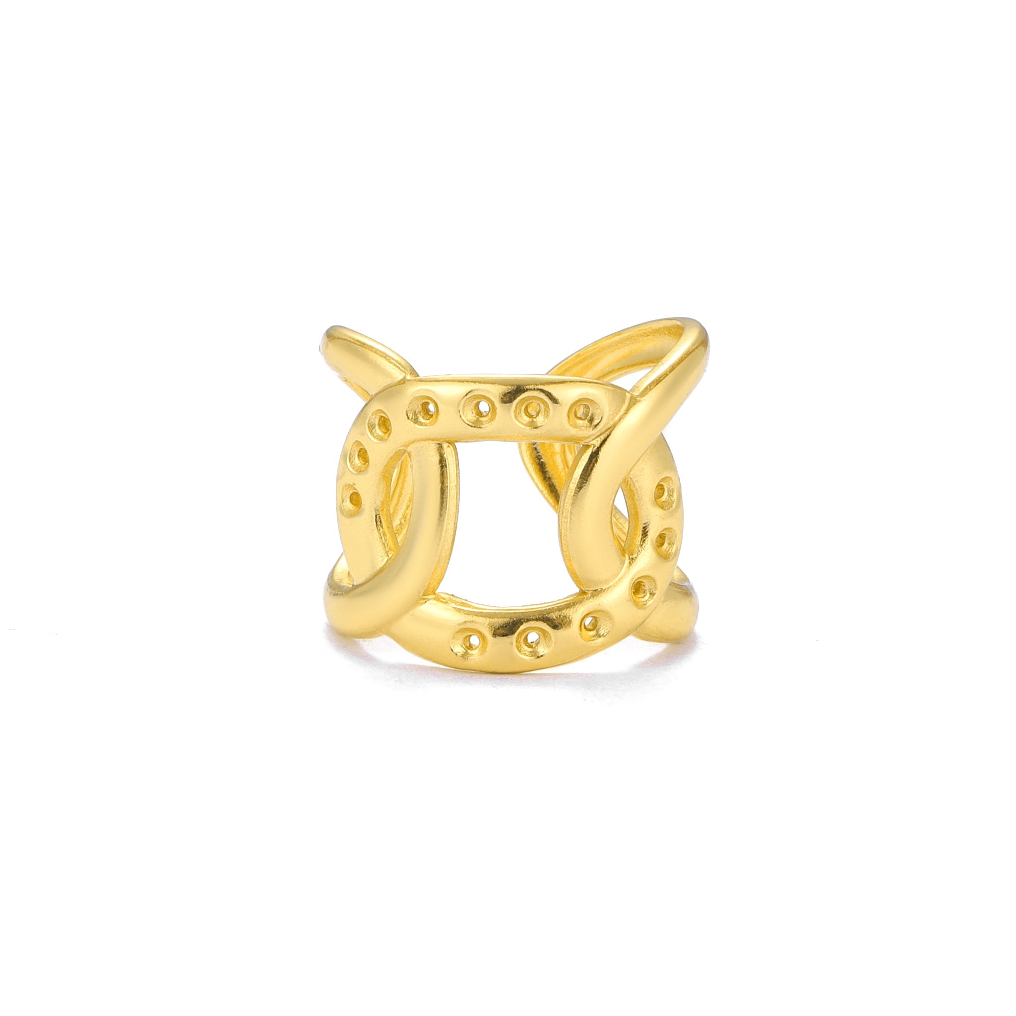 Salty Infinity Twist Statement Ring