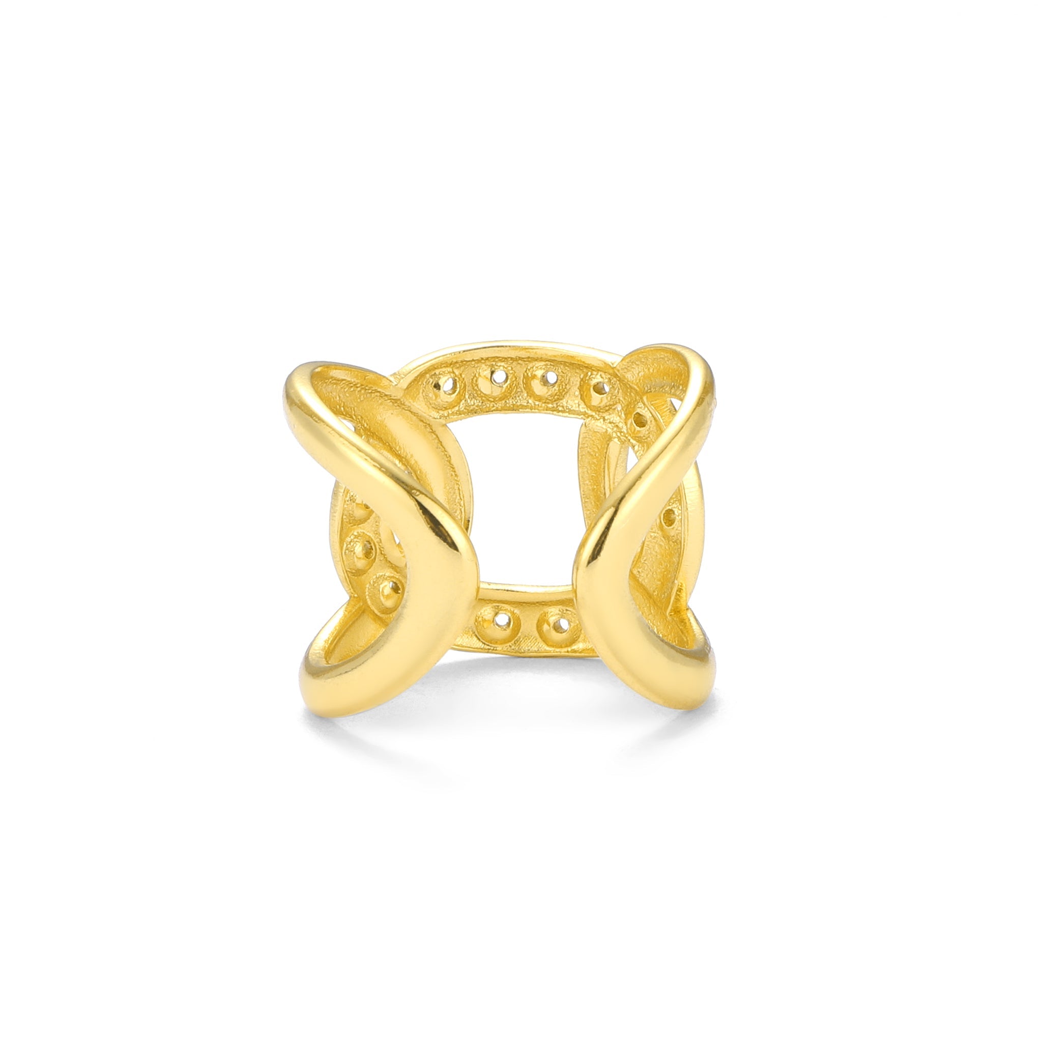 Salty Infinity Twist Statement Ring