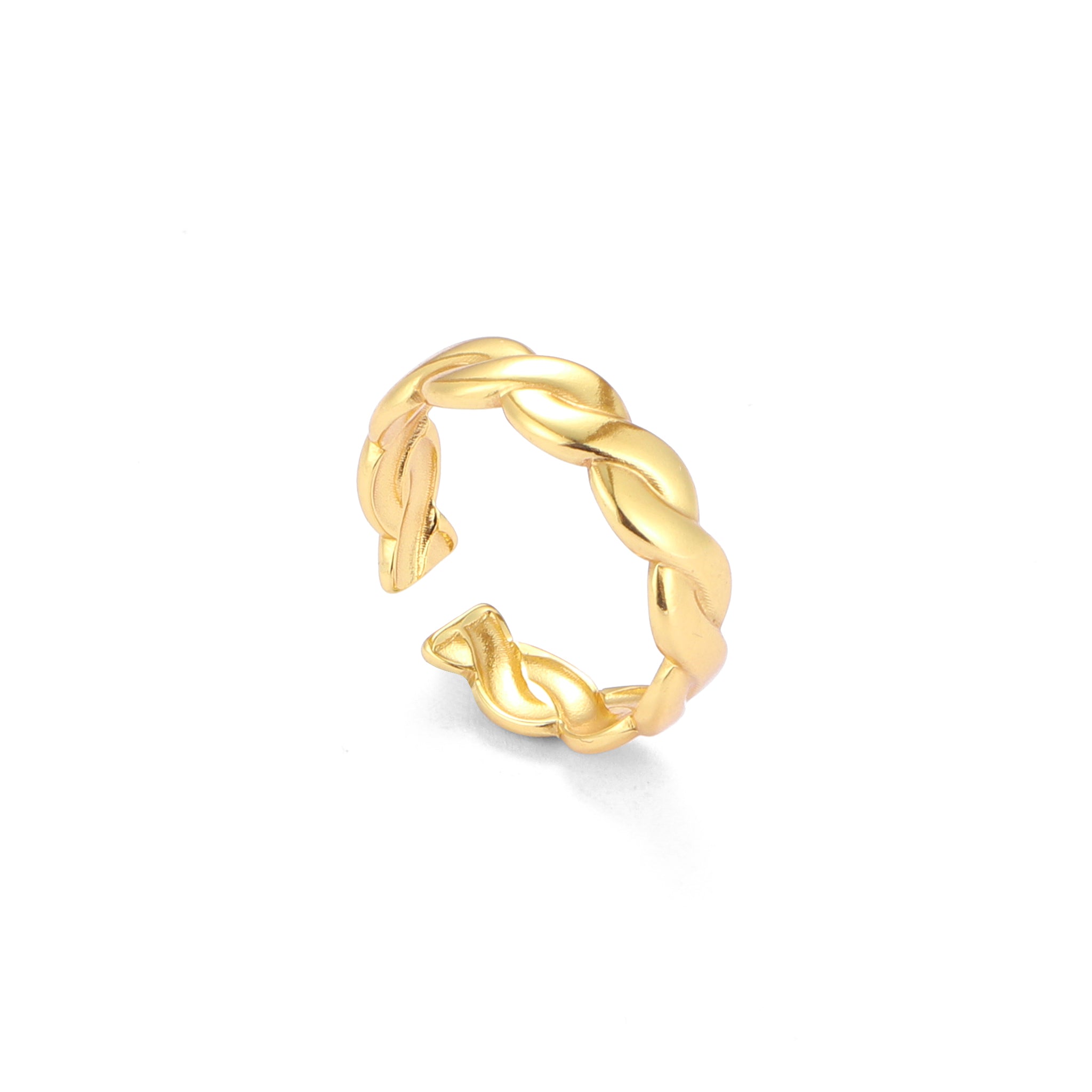 Salty Golden Twist Adjustable Ring