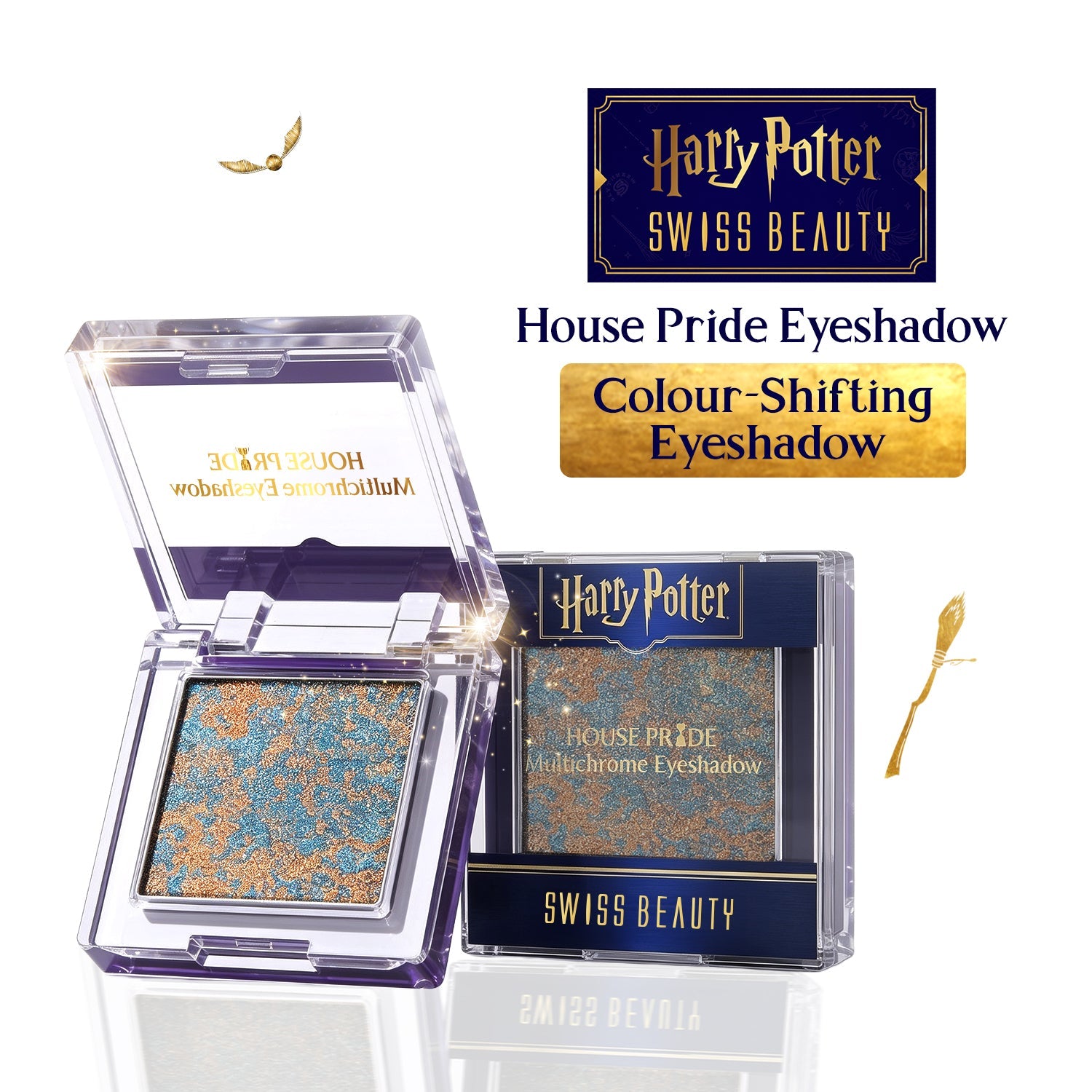 Swiss Beauty Slytherin Green - House Pride Multichrome Eyeshadow - HP
