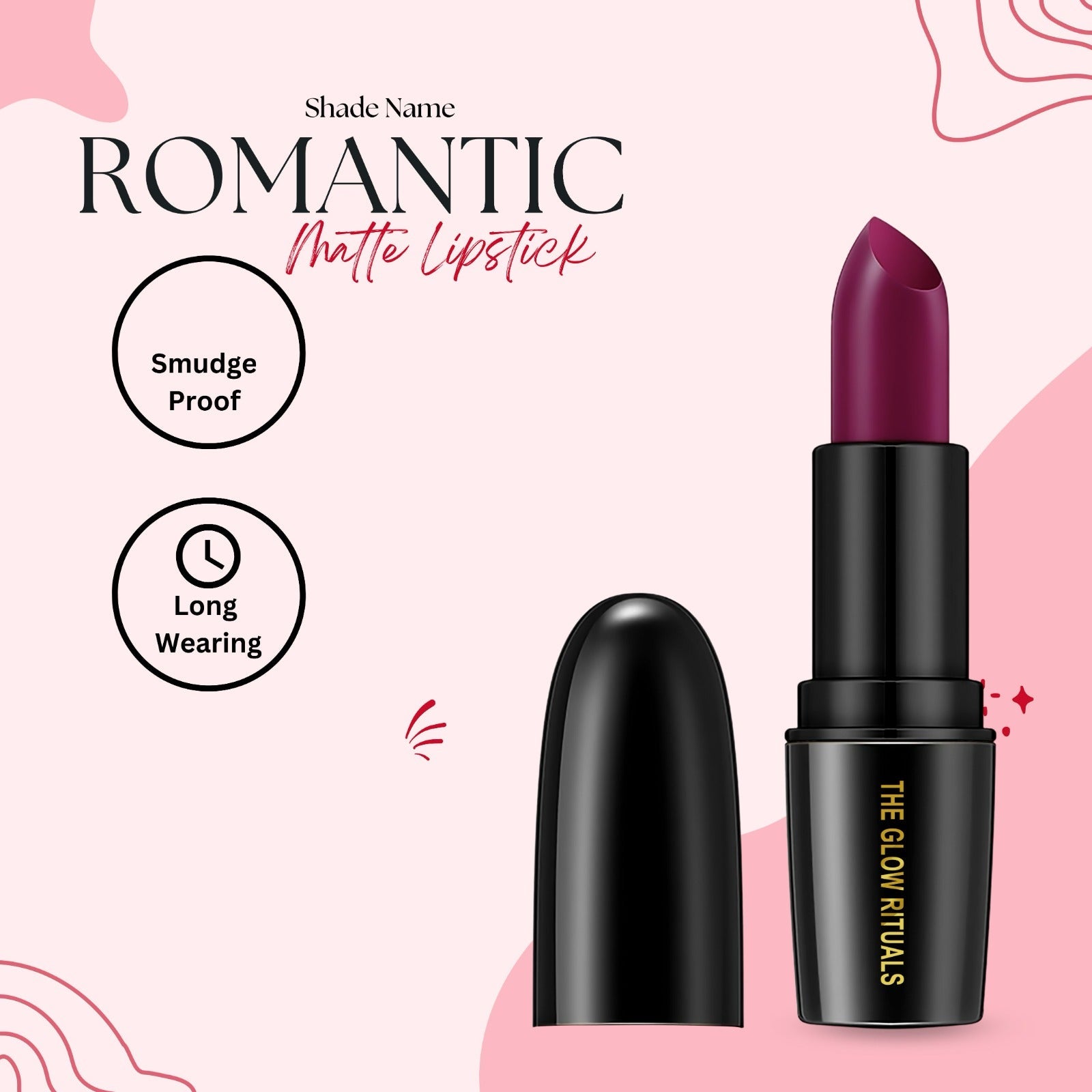 The Glow Rituals Romantic Lipsticks - 4g