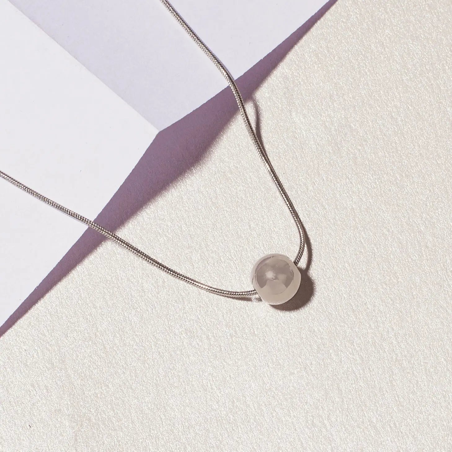 Salty Minimal Ball Necklace