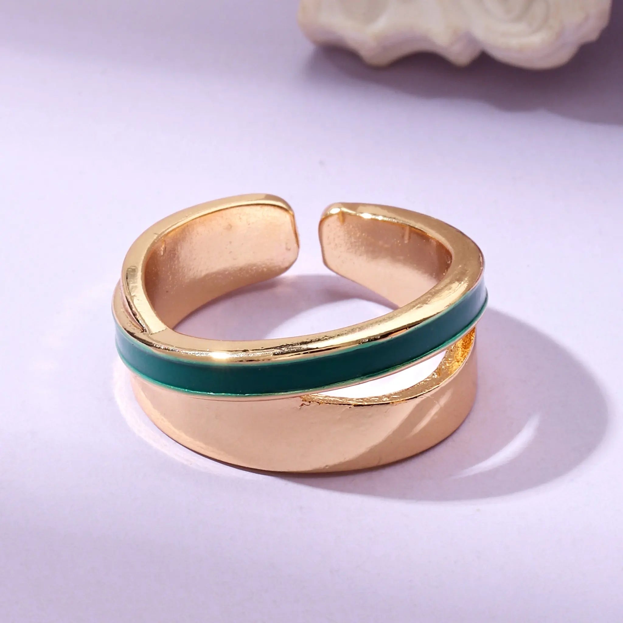 Salty Rumi Enamel Gold Ring