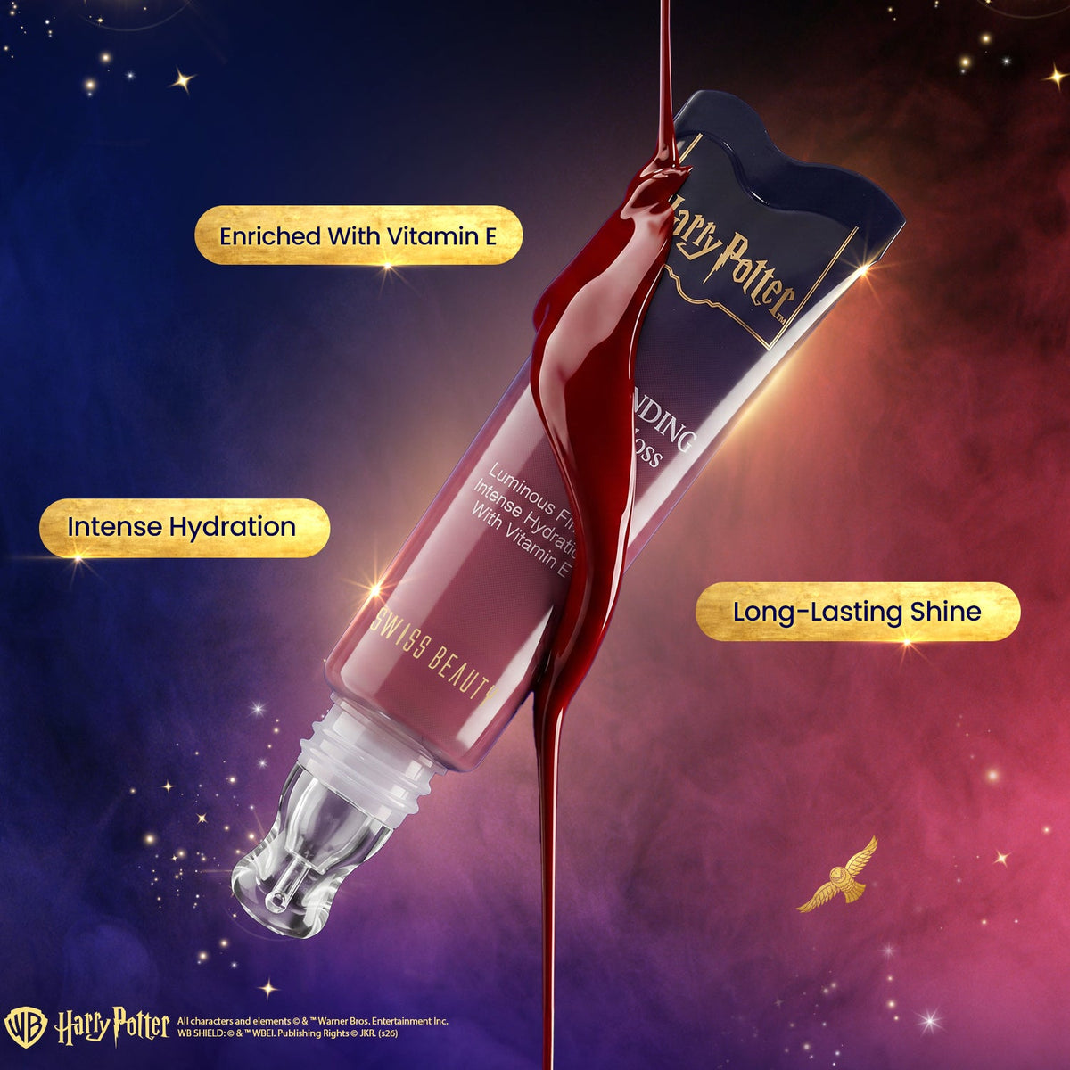Swiss Beauty Incendio Cherry Red - Spellbinding Tinted Gloss - HP