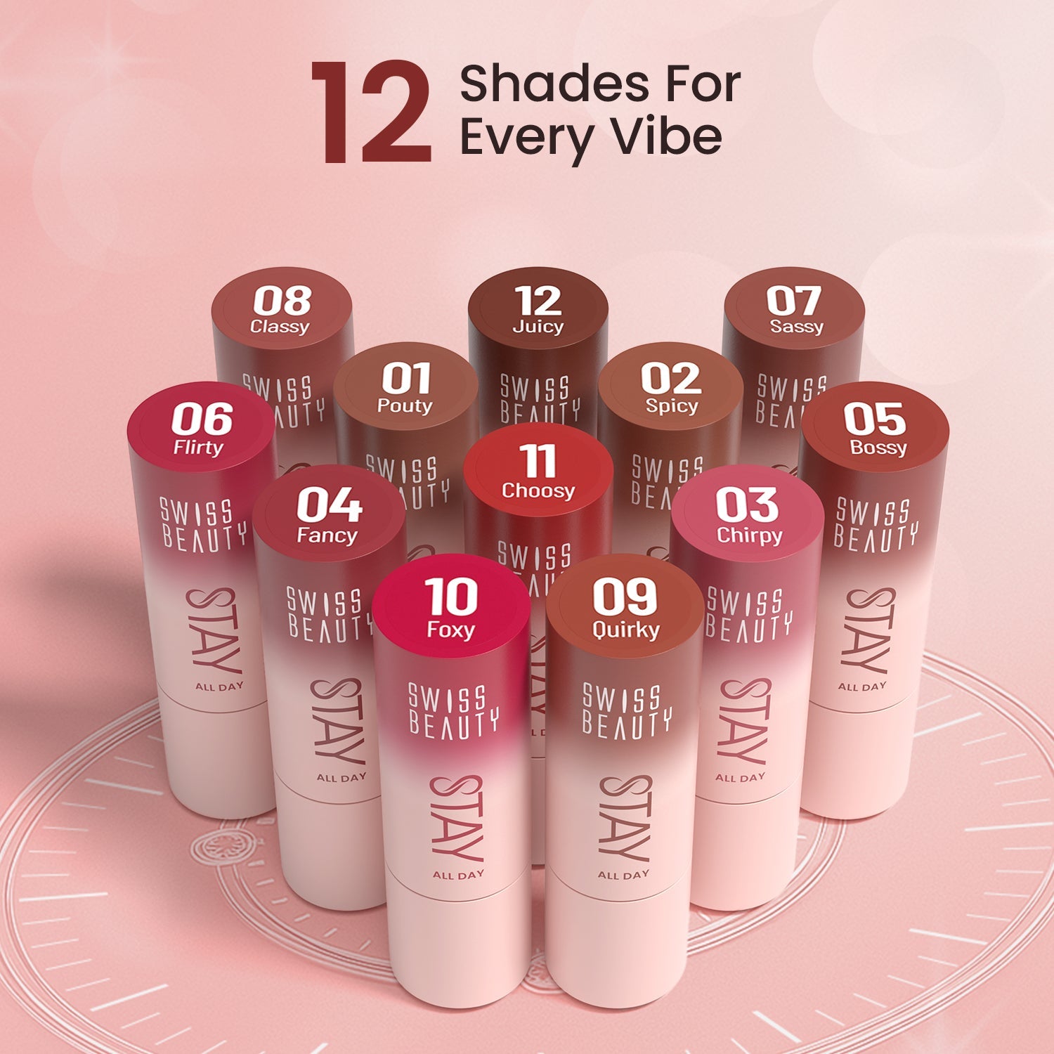 Swiss Beauty Stay All Day Lipstick