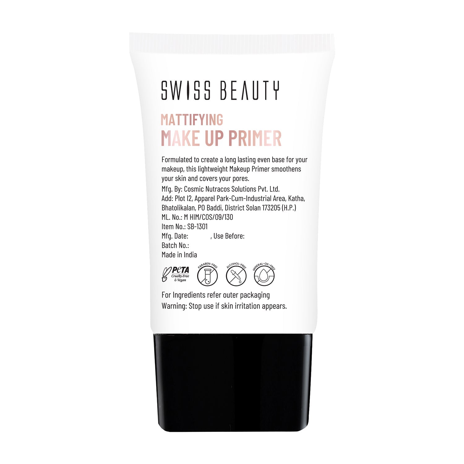 Swiss Beauty Oil Free Long Lasting Make-up Primer - Transparent-01