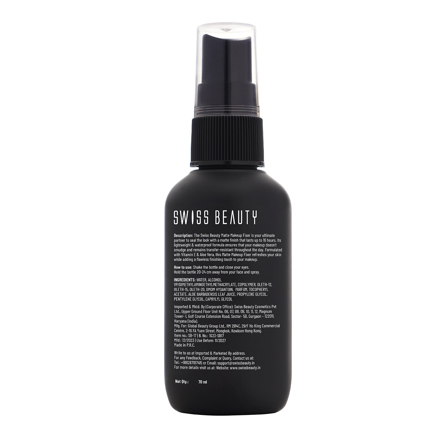 Swiss Beauty Matte Makeup Fixer