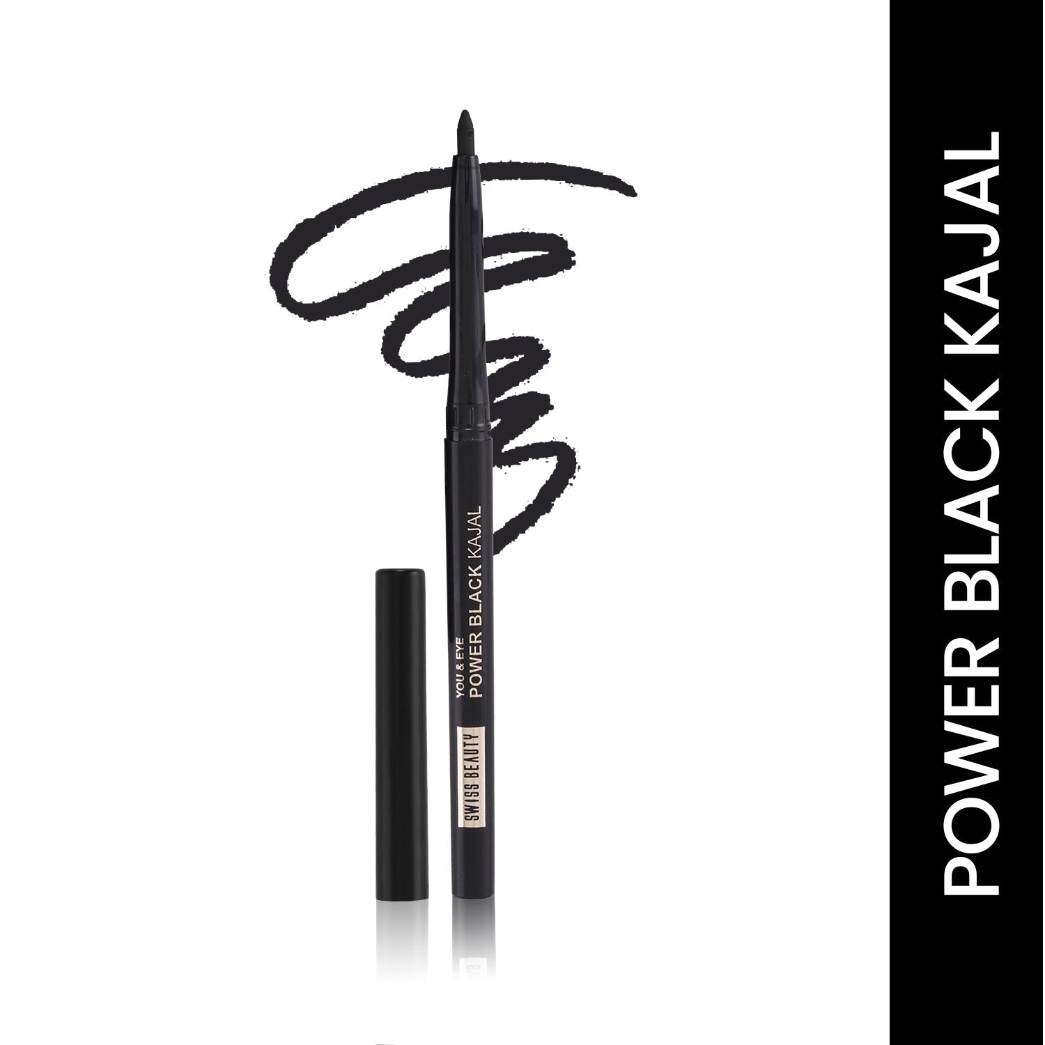 Swiss Beauty You & Eye Power Black Kajal - Black