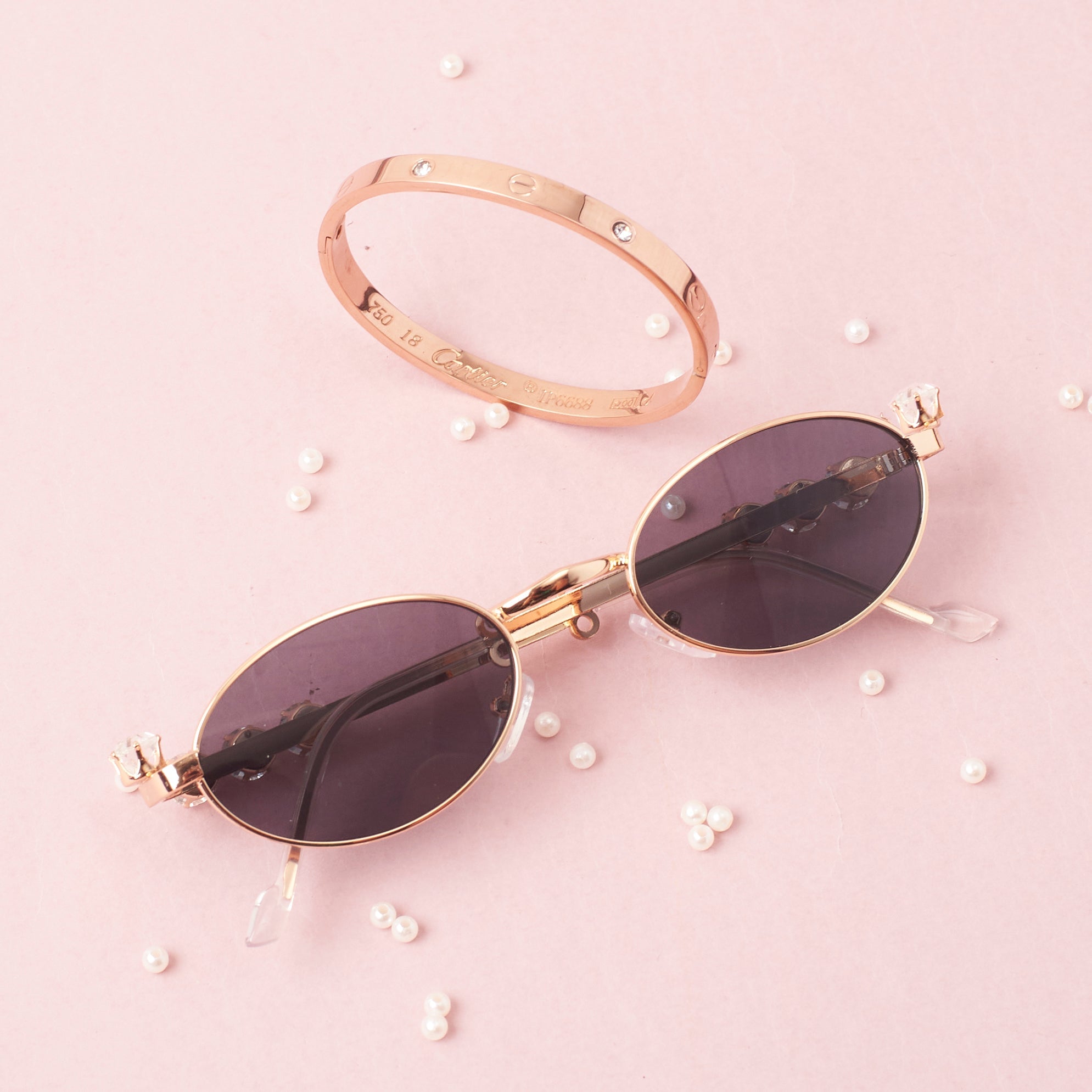Salty Shady Secrets Bracelet and Sunglasses Commbo