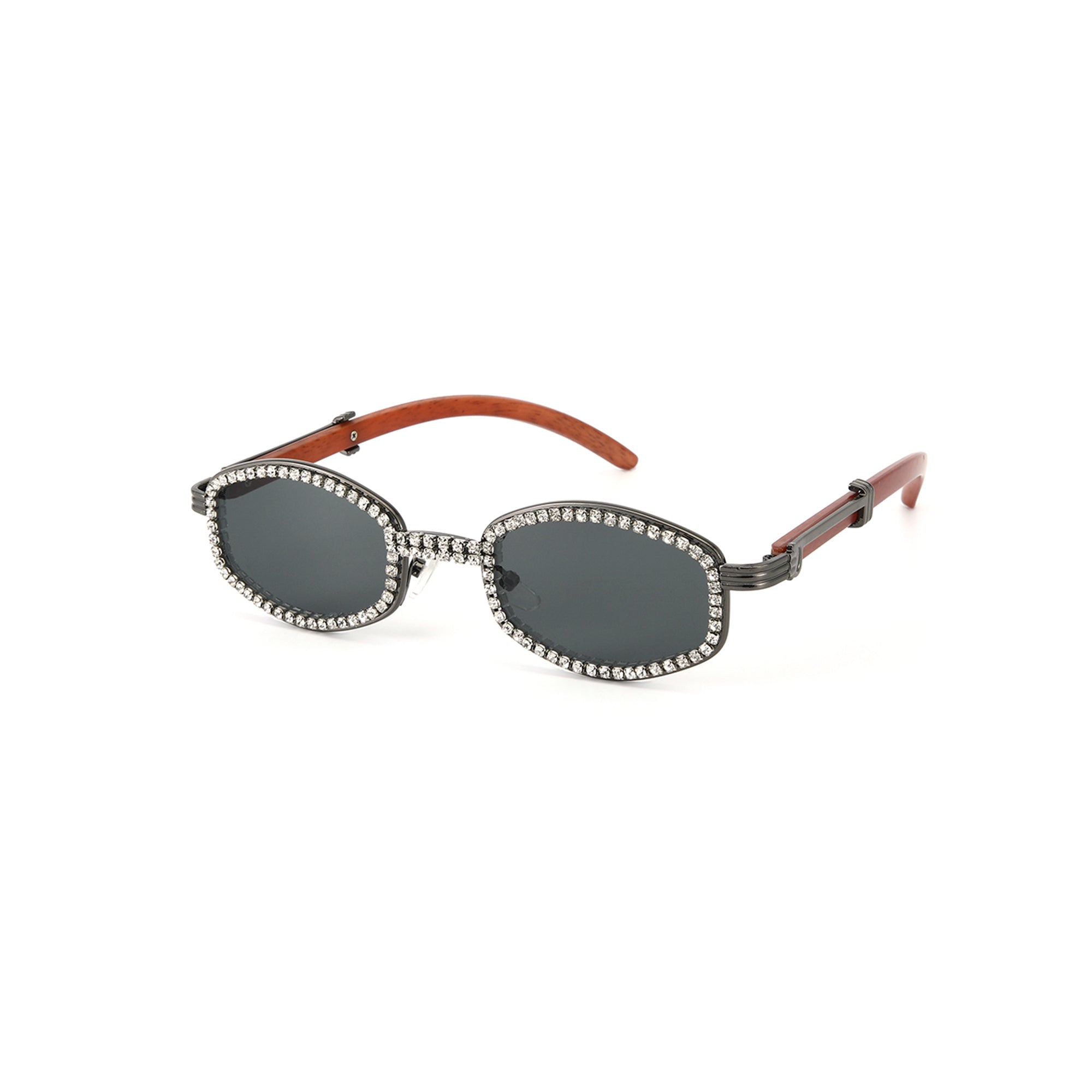 Salty Glitter Dagger Oval UV400 Protective Sunglasses
