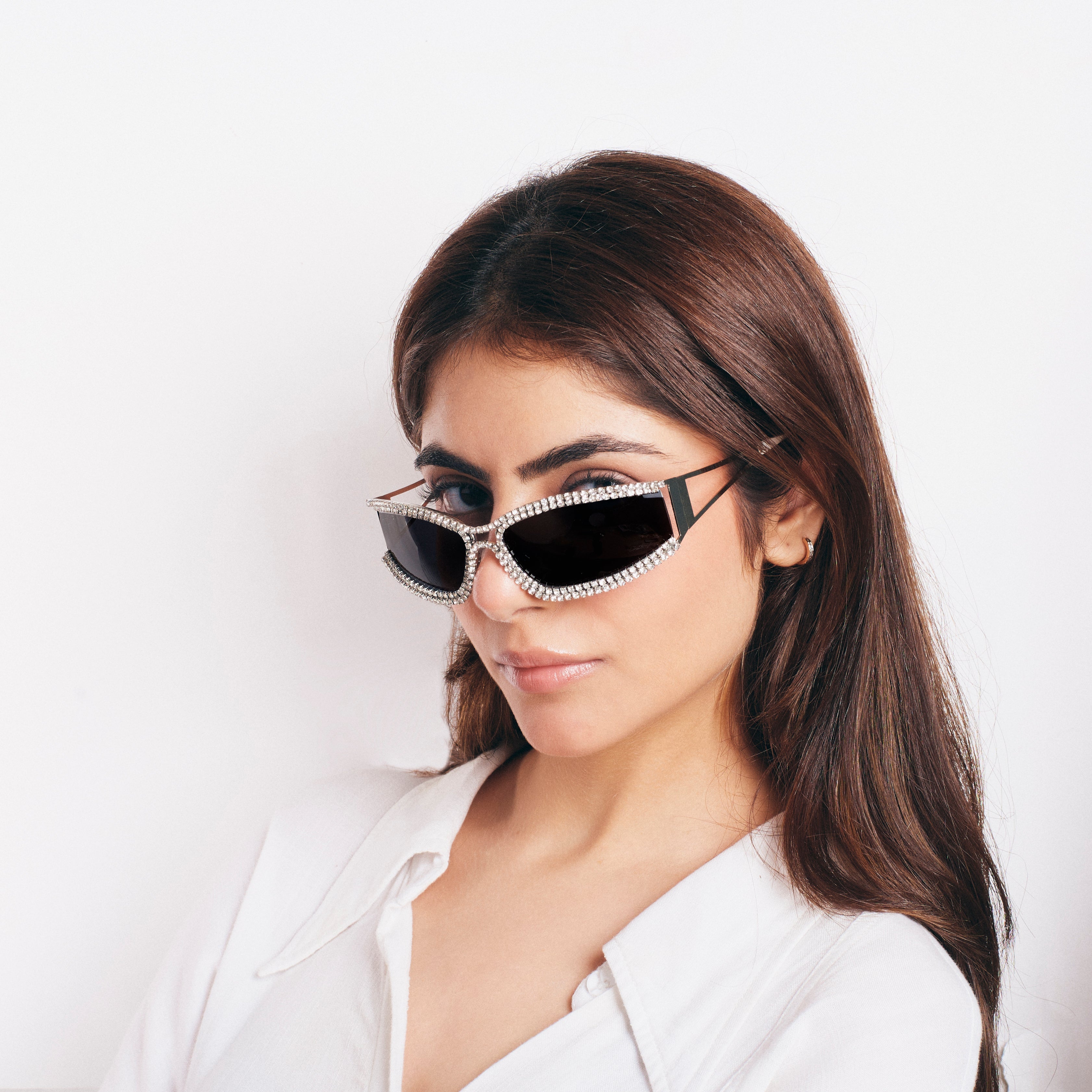 Salty Beyonce Signature Rhinestone Sunglasses