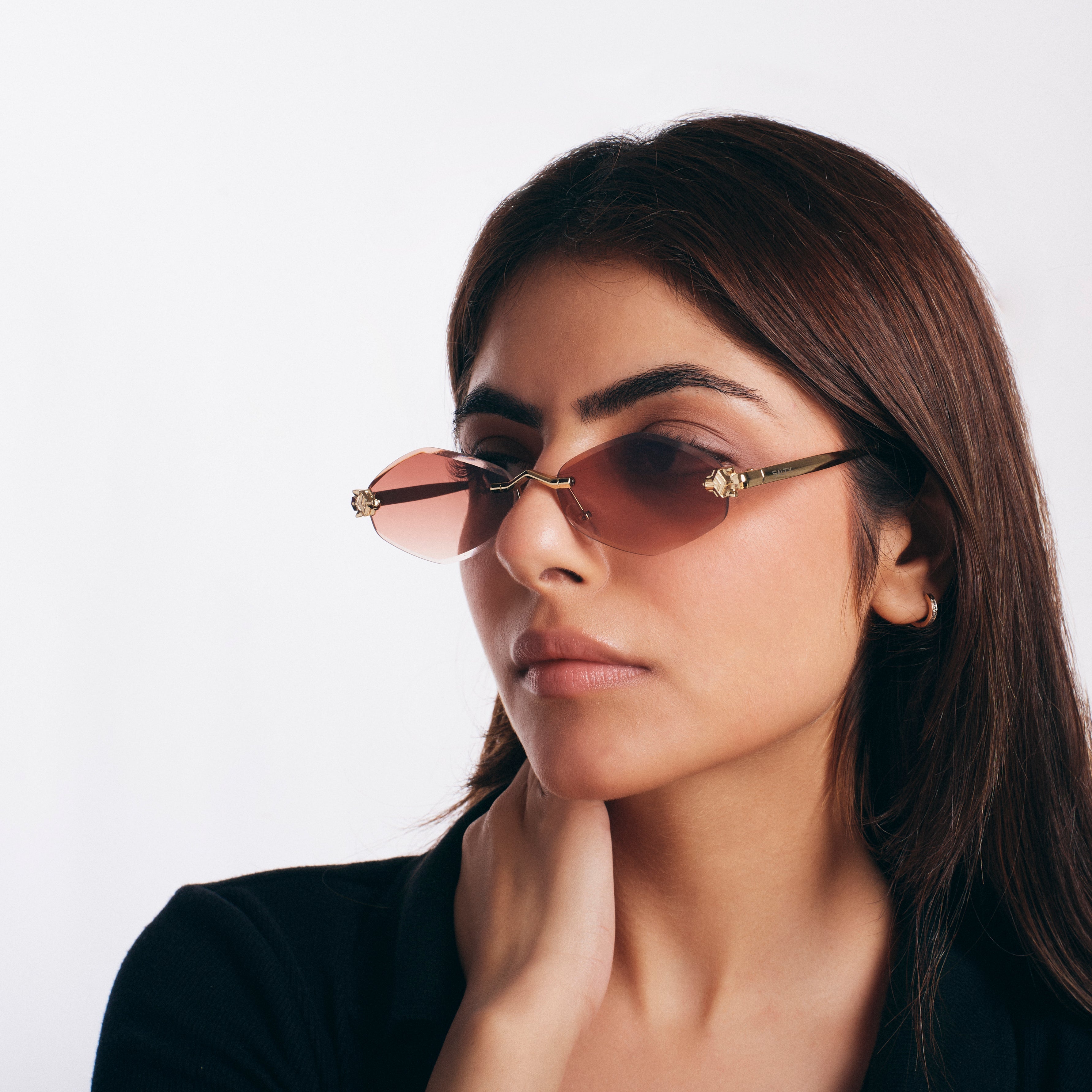 Salty Retro Hexagon UV400 Protection Sunglasses - Brown