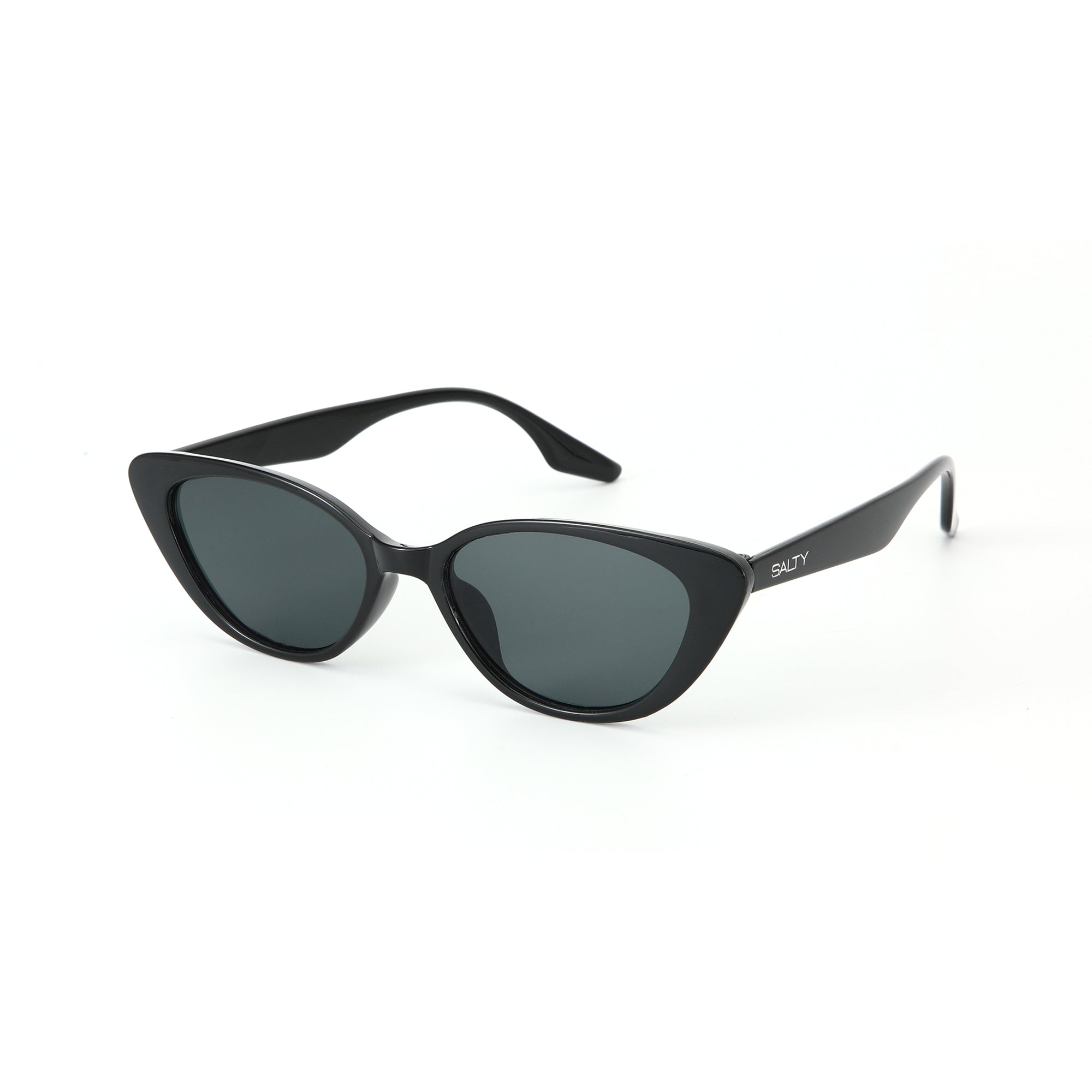 Salty Vintage Black Oval UV Protection Sunglasses