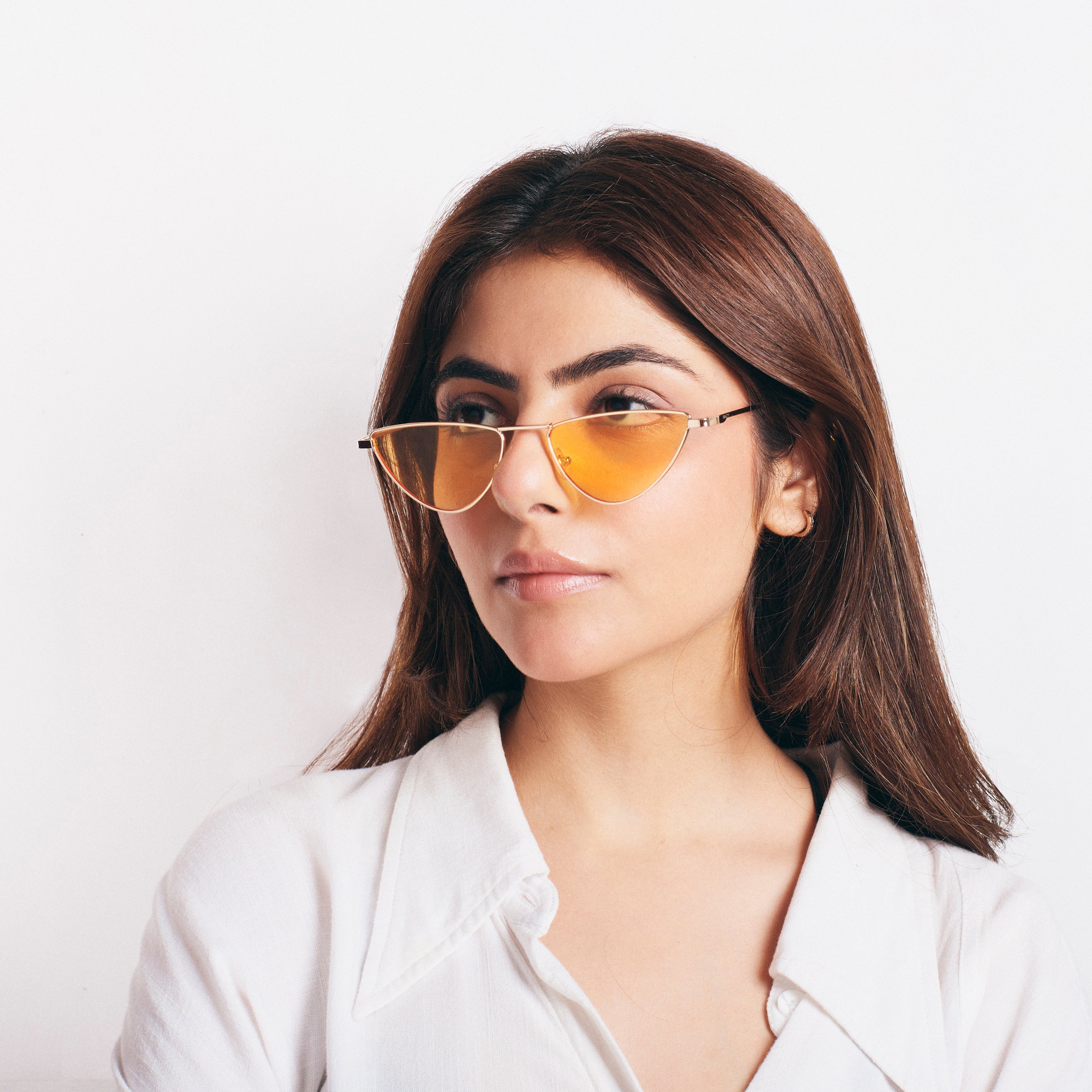 Salty Mellowtop Cat Eye Sunglasses - Yellow