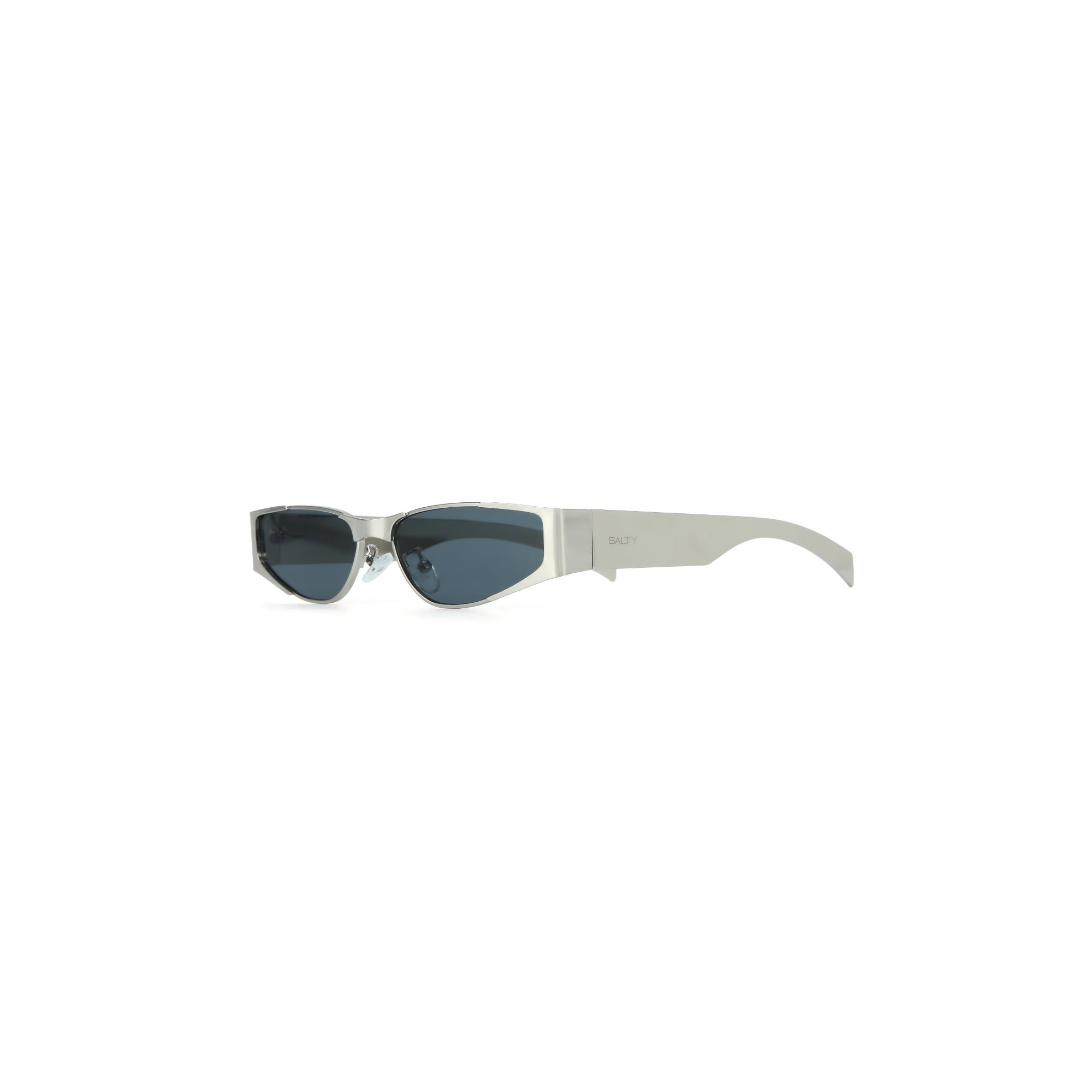 Salty Aespa Metallic Oval Sunglasses