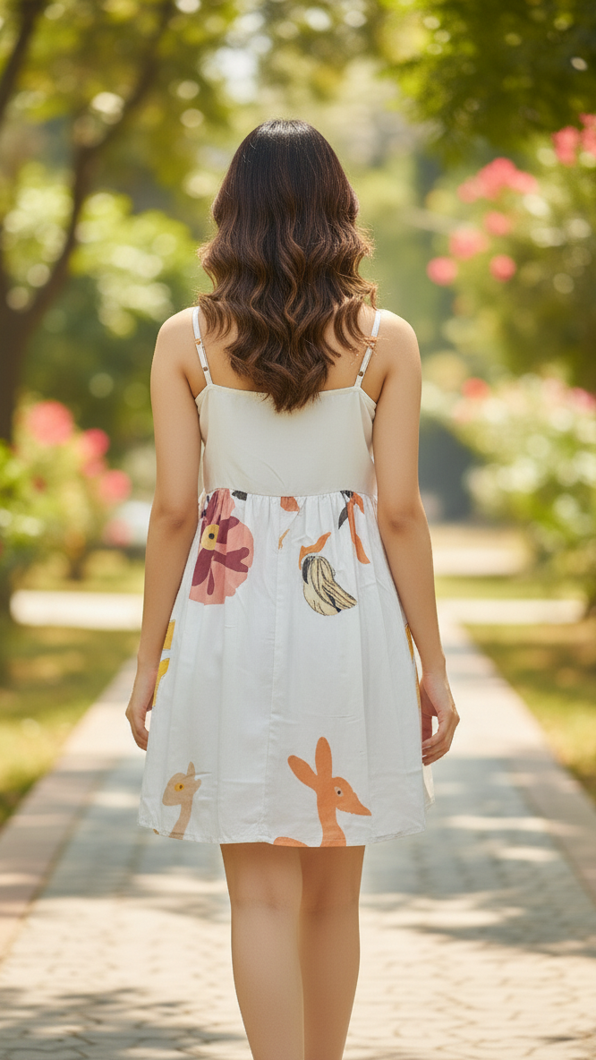 Label Flavia The Bunny & Deer Babydoll Dress