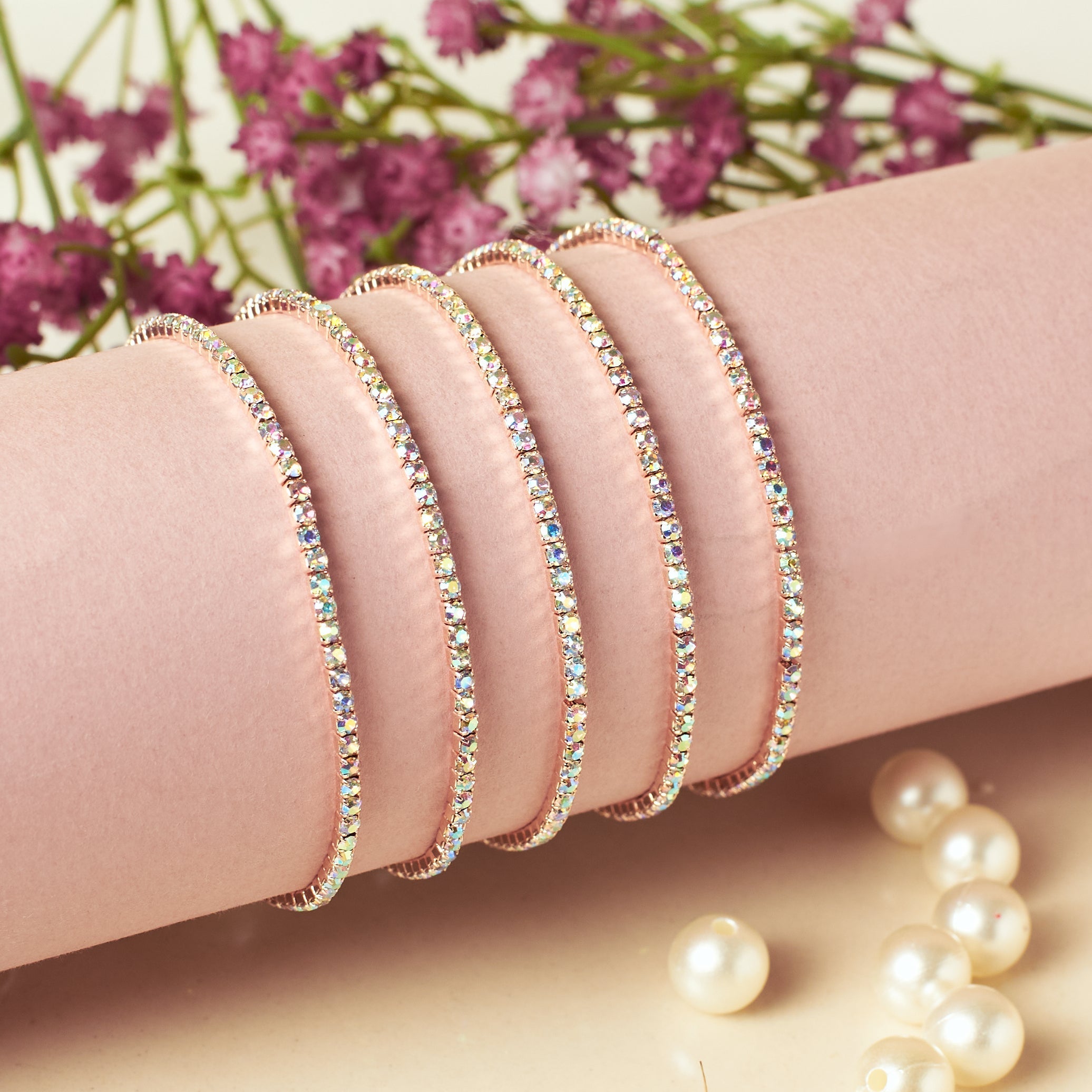 Salty Vivid Vibrance Stretchable Bands (Set of 5)