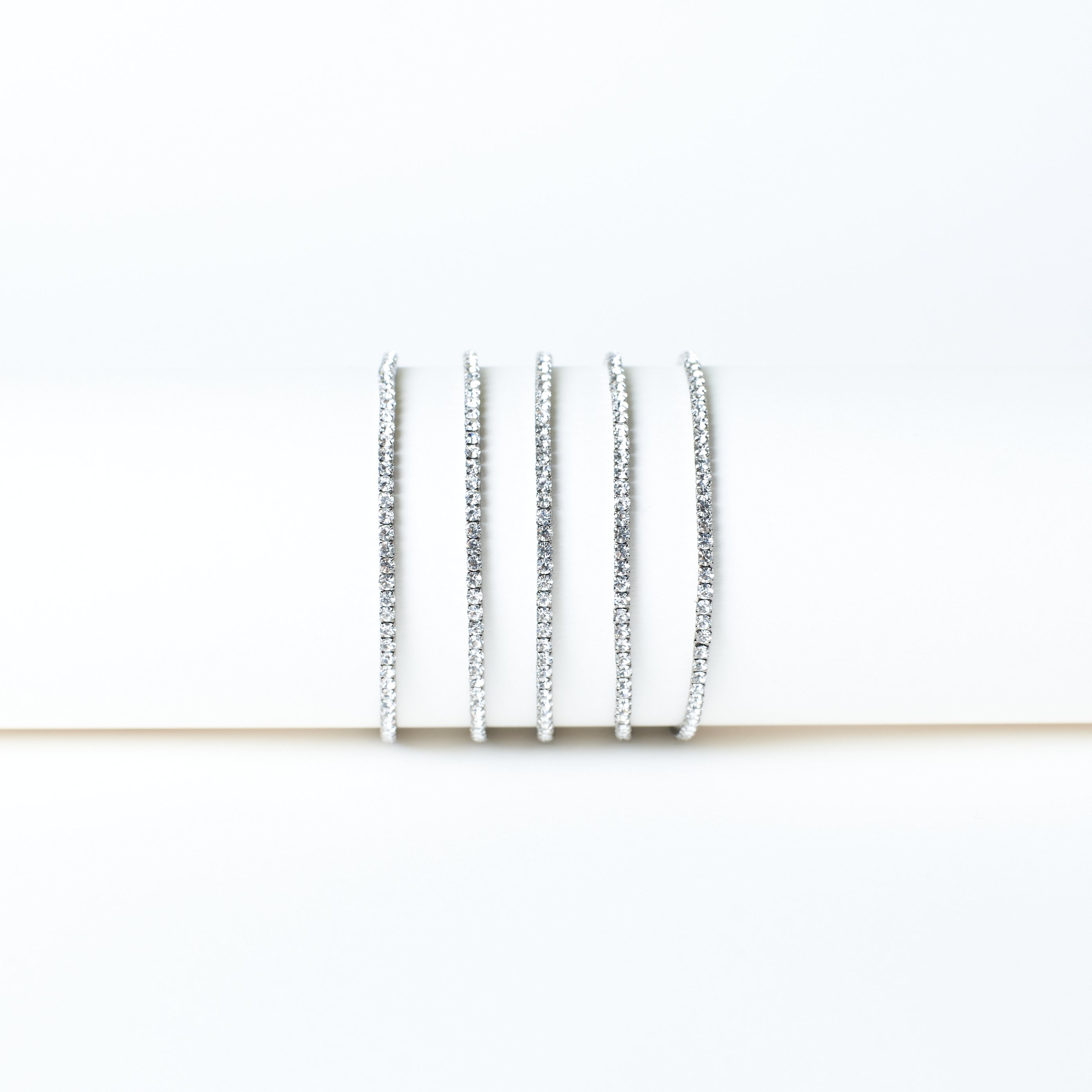 Salty Pewter Stretchable Bands (Set of 5)