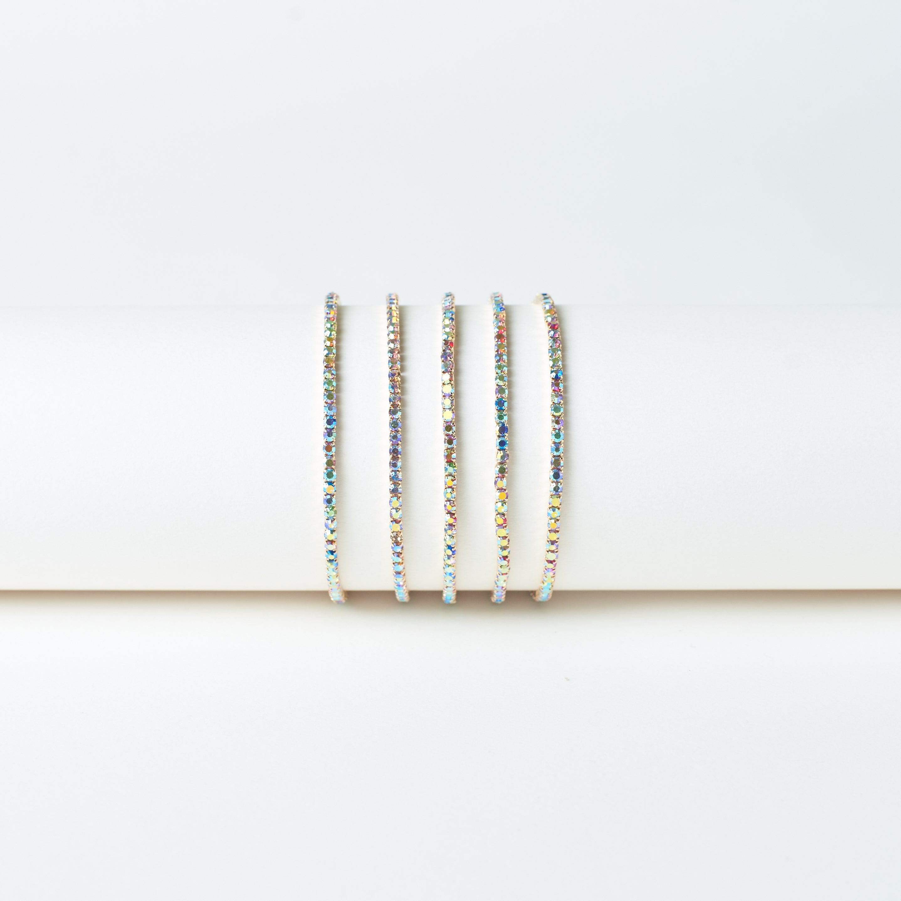 Salty Dazzling Diamond Stretchable Bands (Set of 5)