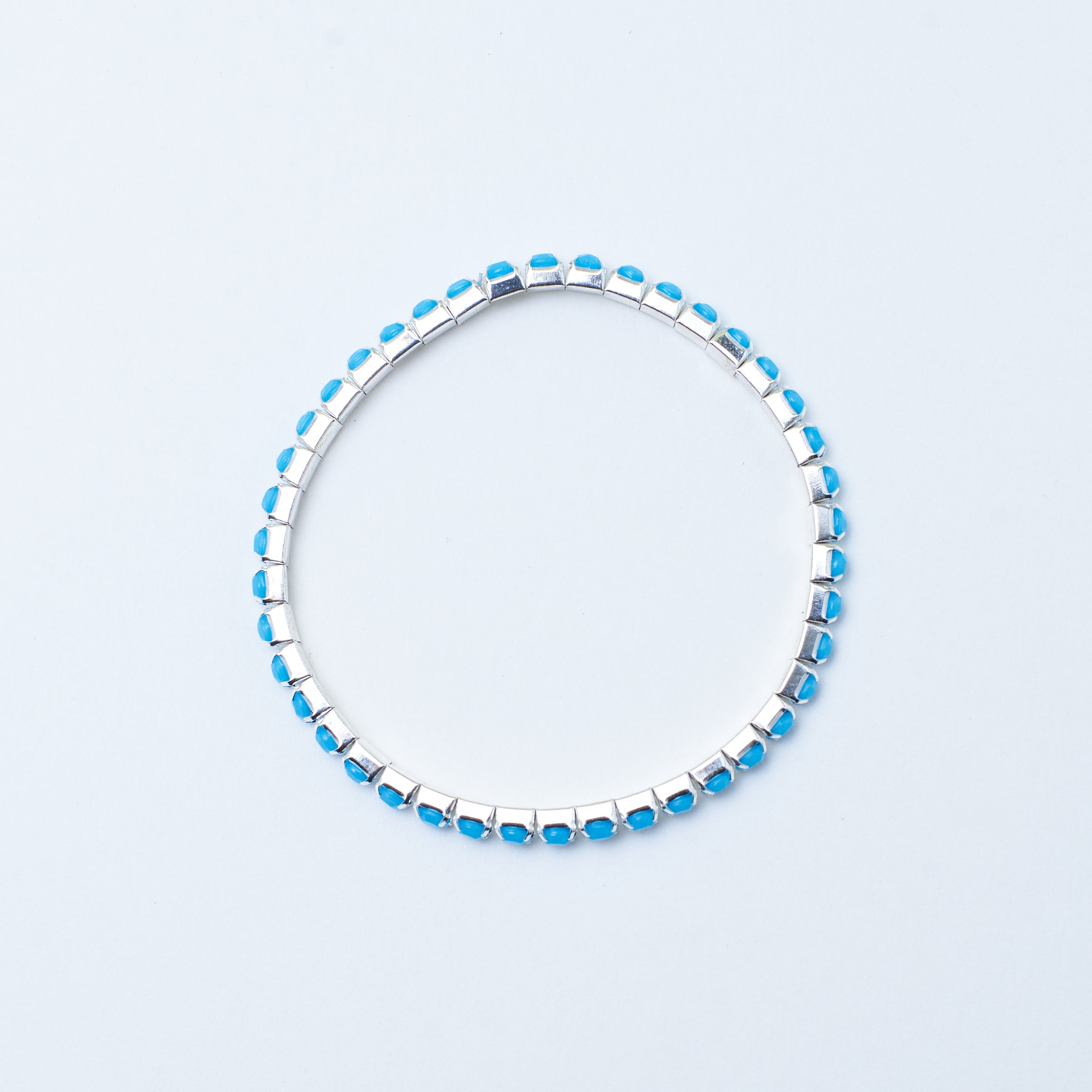 Salty Set of 4 Blue Ivory Stretchable Band