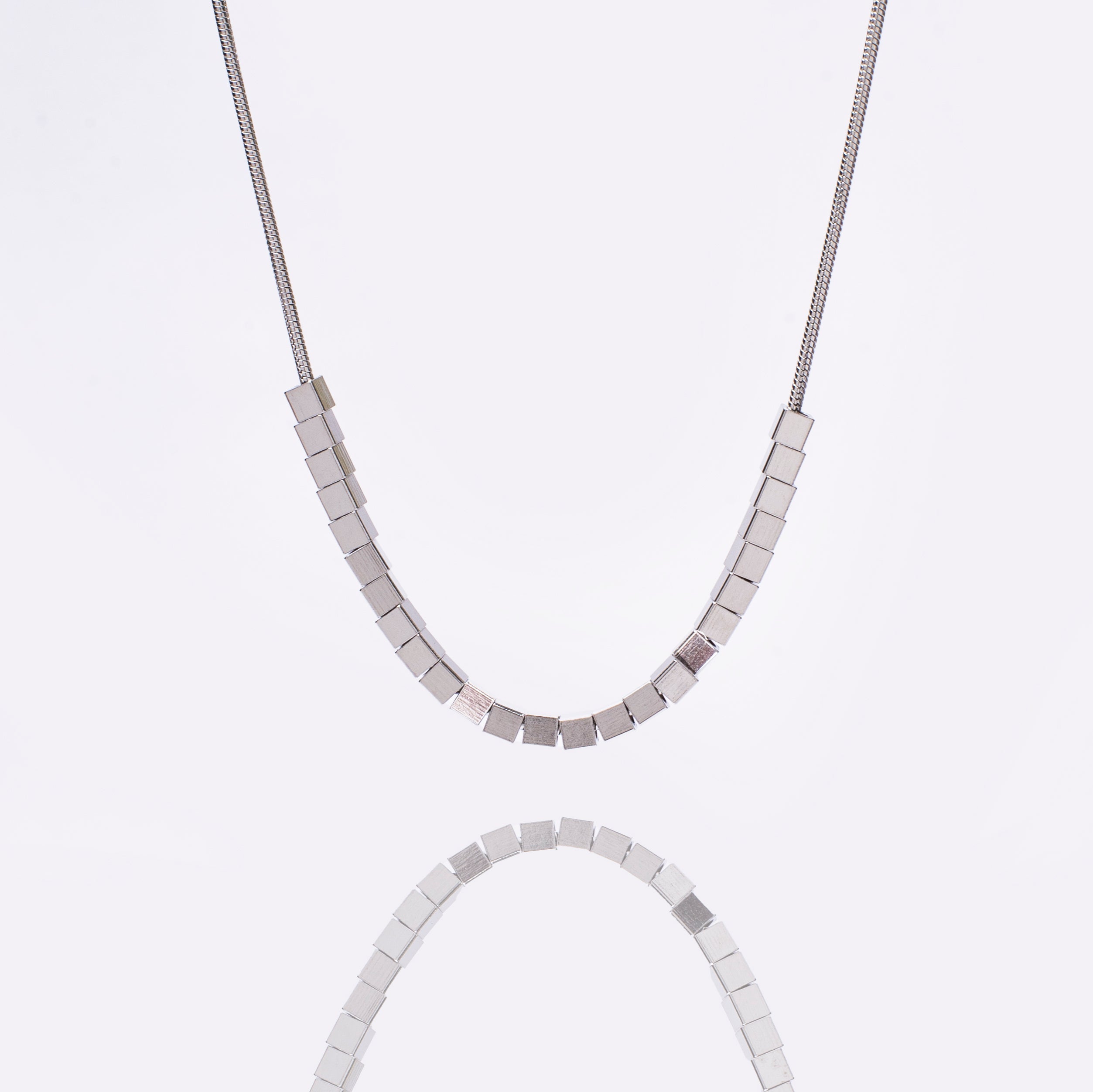 Salty Silver Chevron Chain