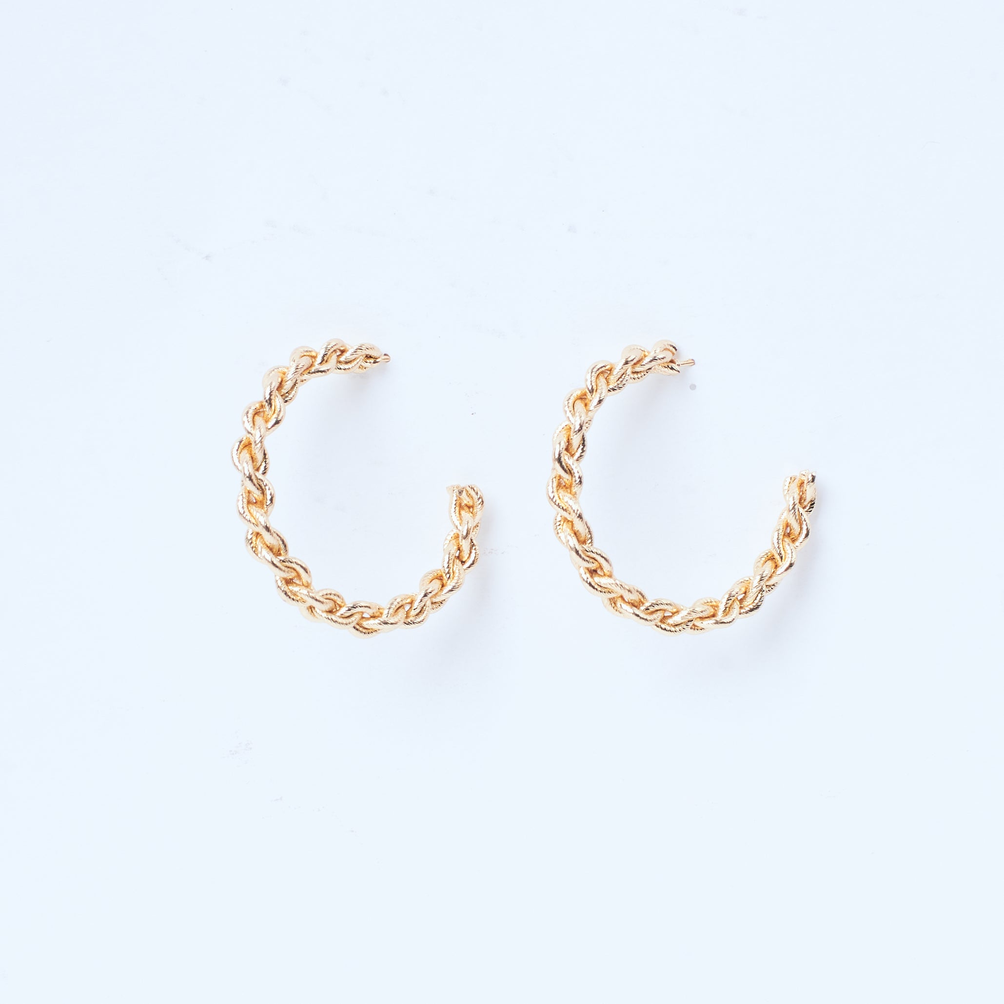 Salty Rollin' Gold Hoops