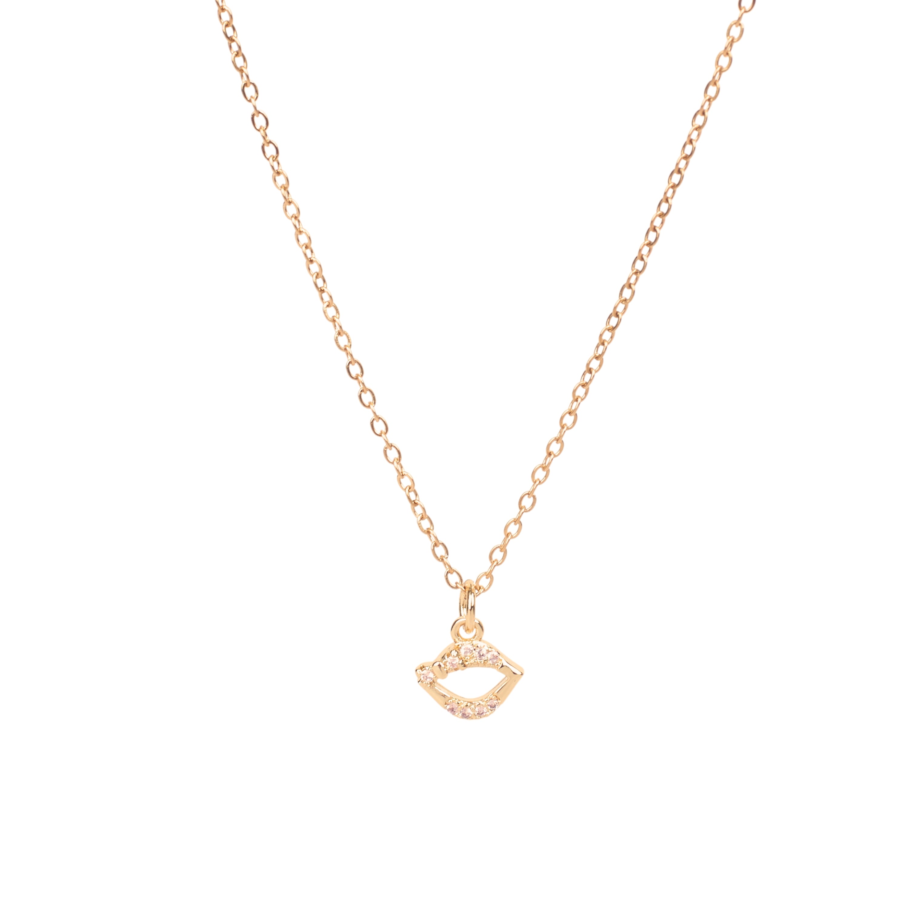 Salty Lover's Kiss Charm Necklace